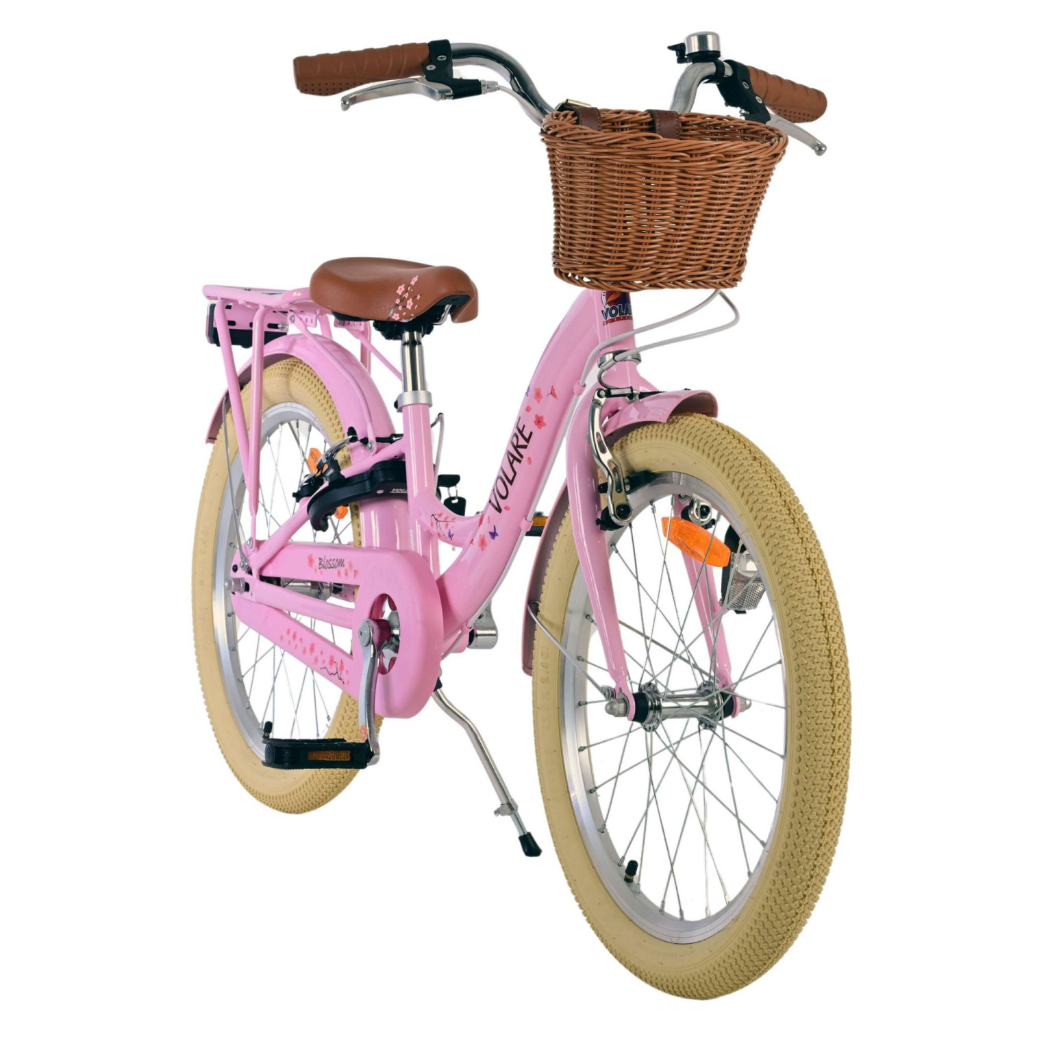 Volare Blossom Fiets - 20 inch - Roze - Twee handremmen