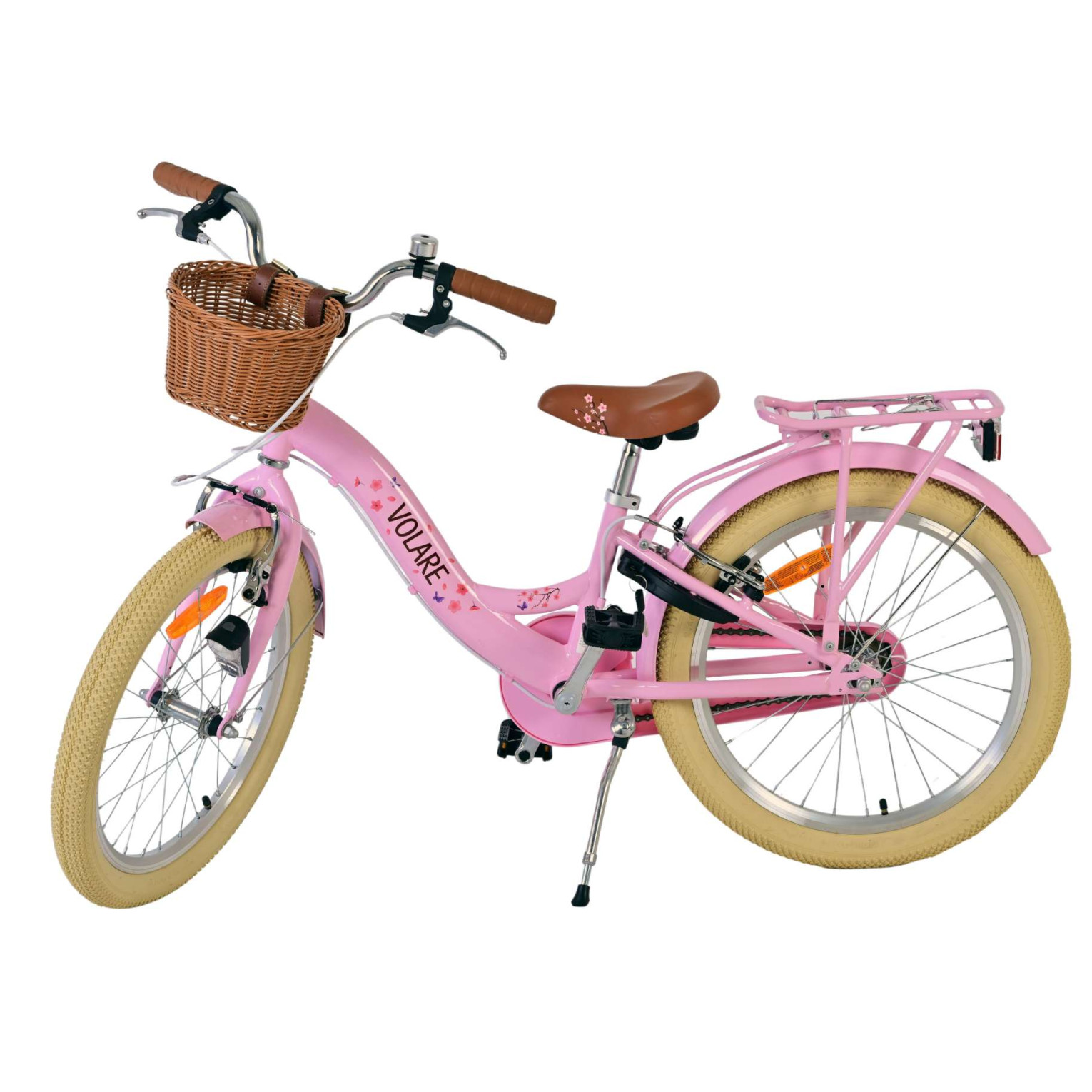 Volare Blossom Fiets - 20 inch - Roze - Twee handremmen