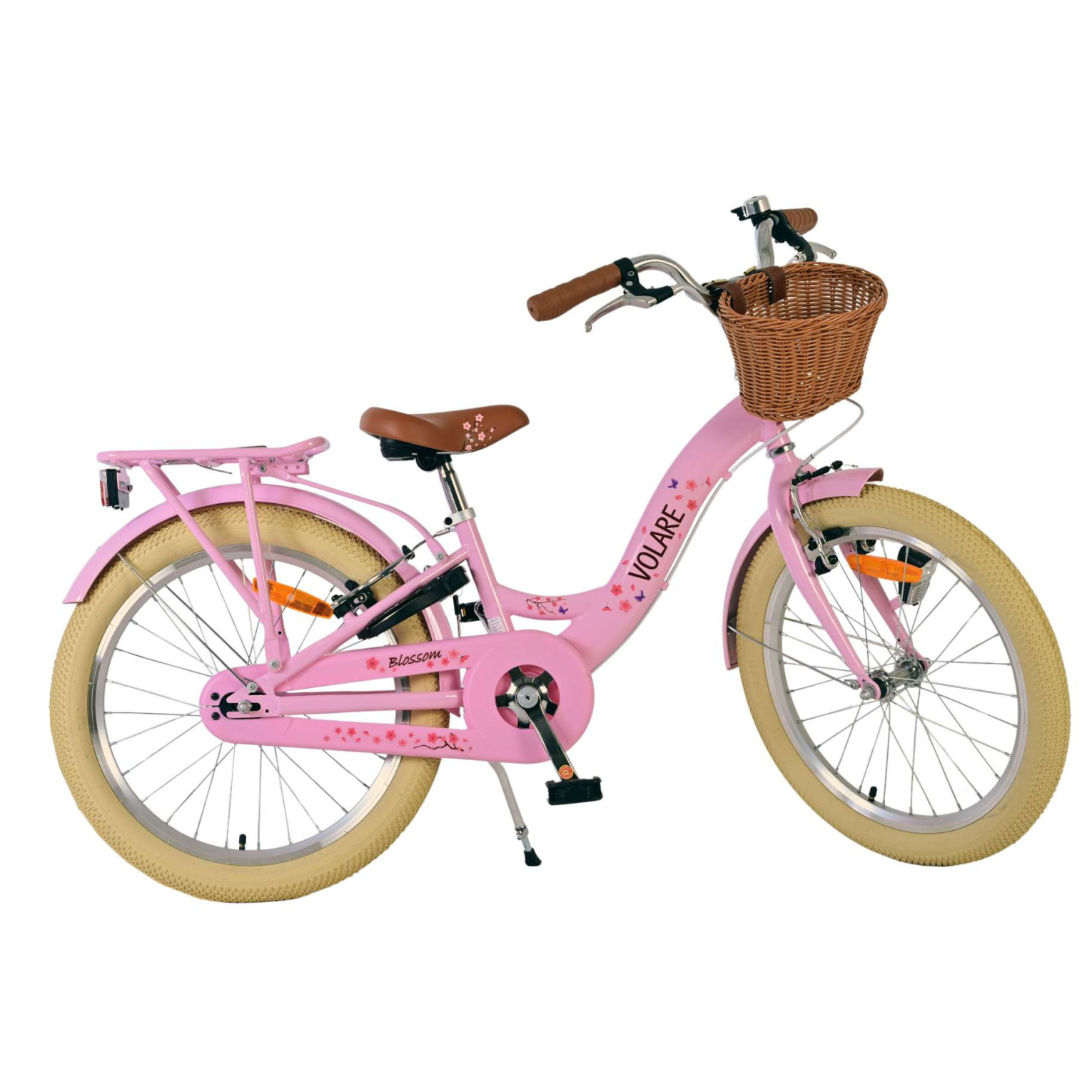 Volare Blossom Fiets - 20 inch - Roze - Twee handremmen