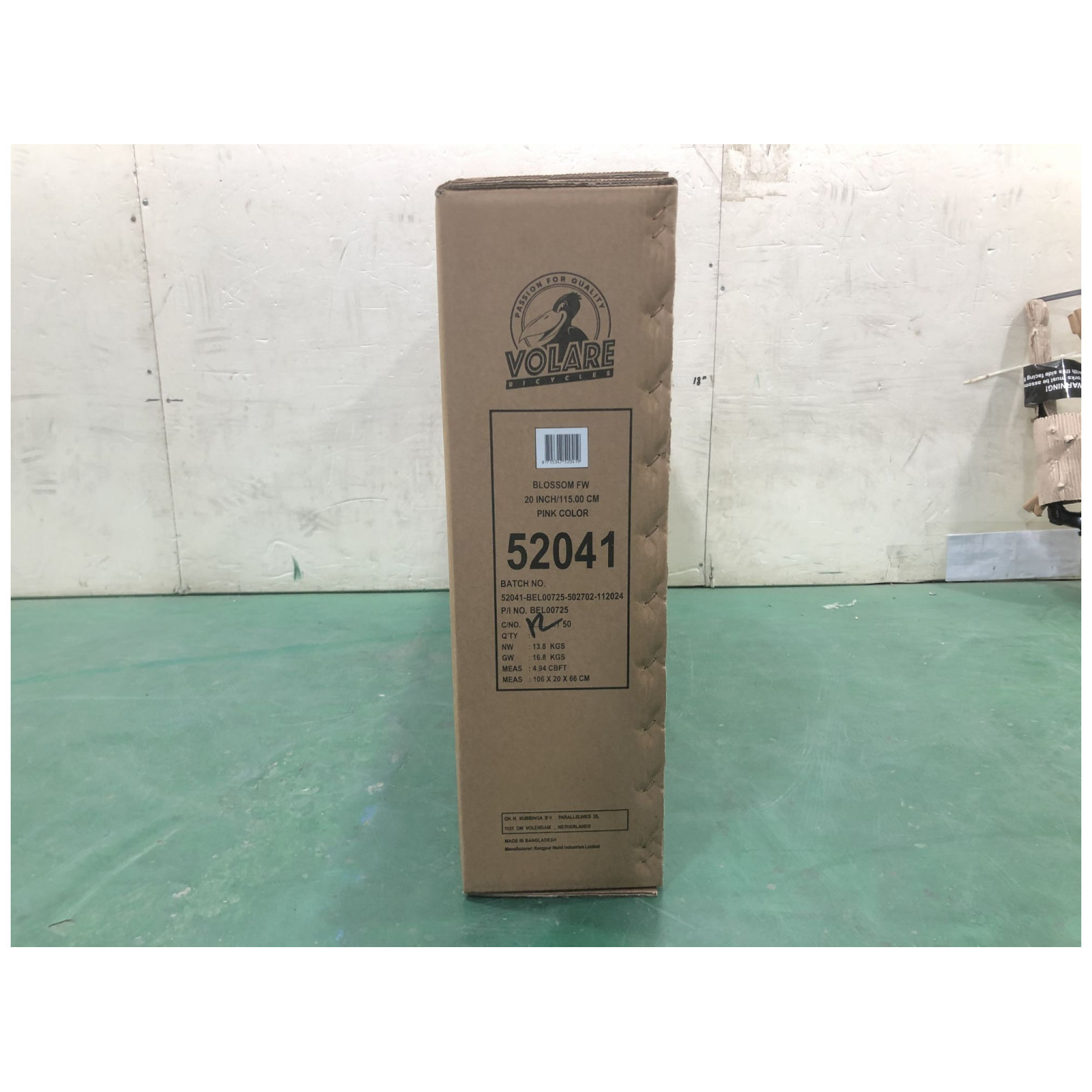 Volare Blossom Fiets - 20 inch - Roze - Twee handremmen