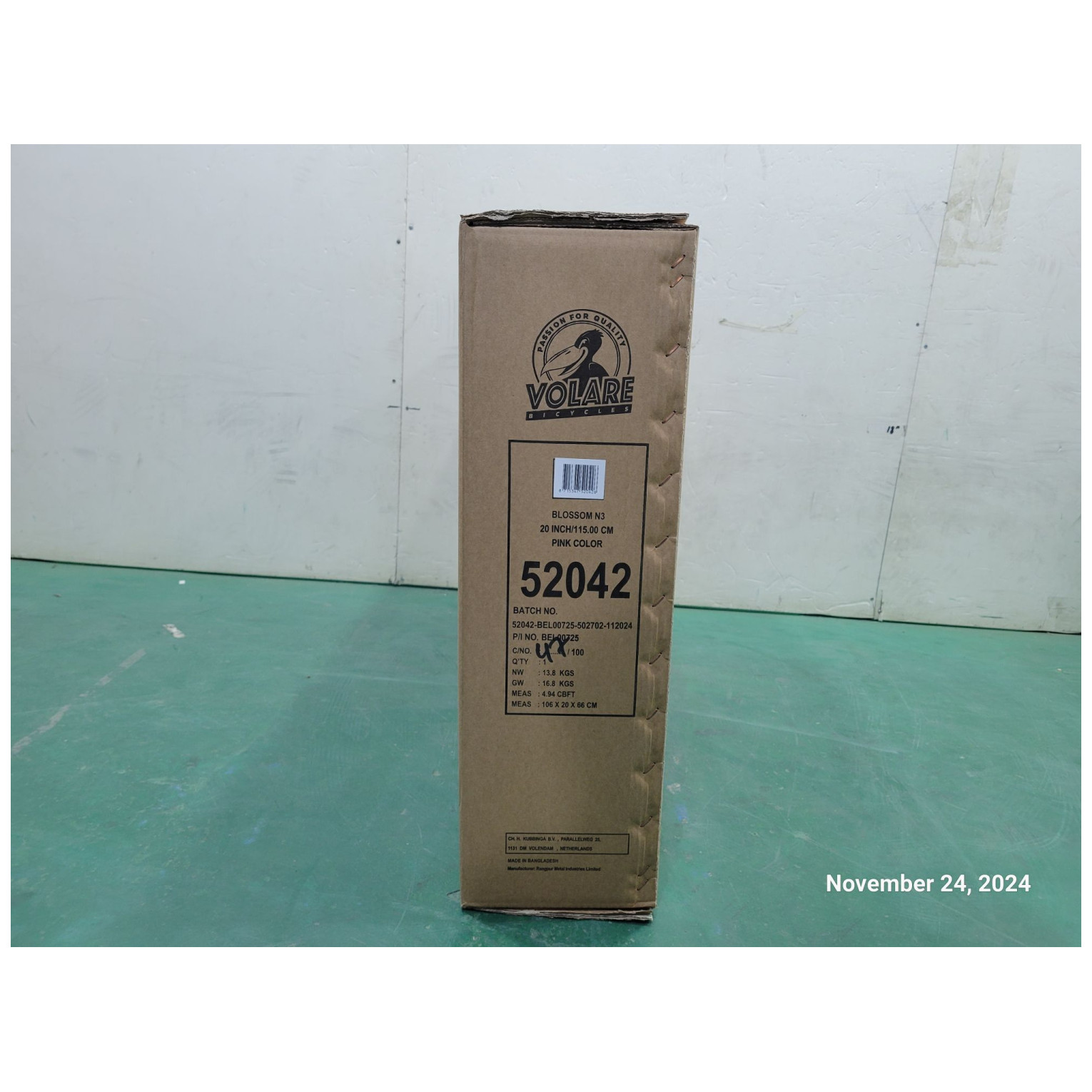 Volare Blossom Fiets - 20 inch - Roze - Nexus