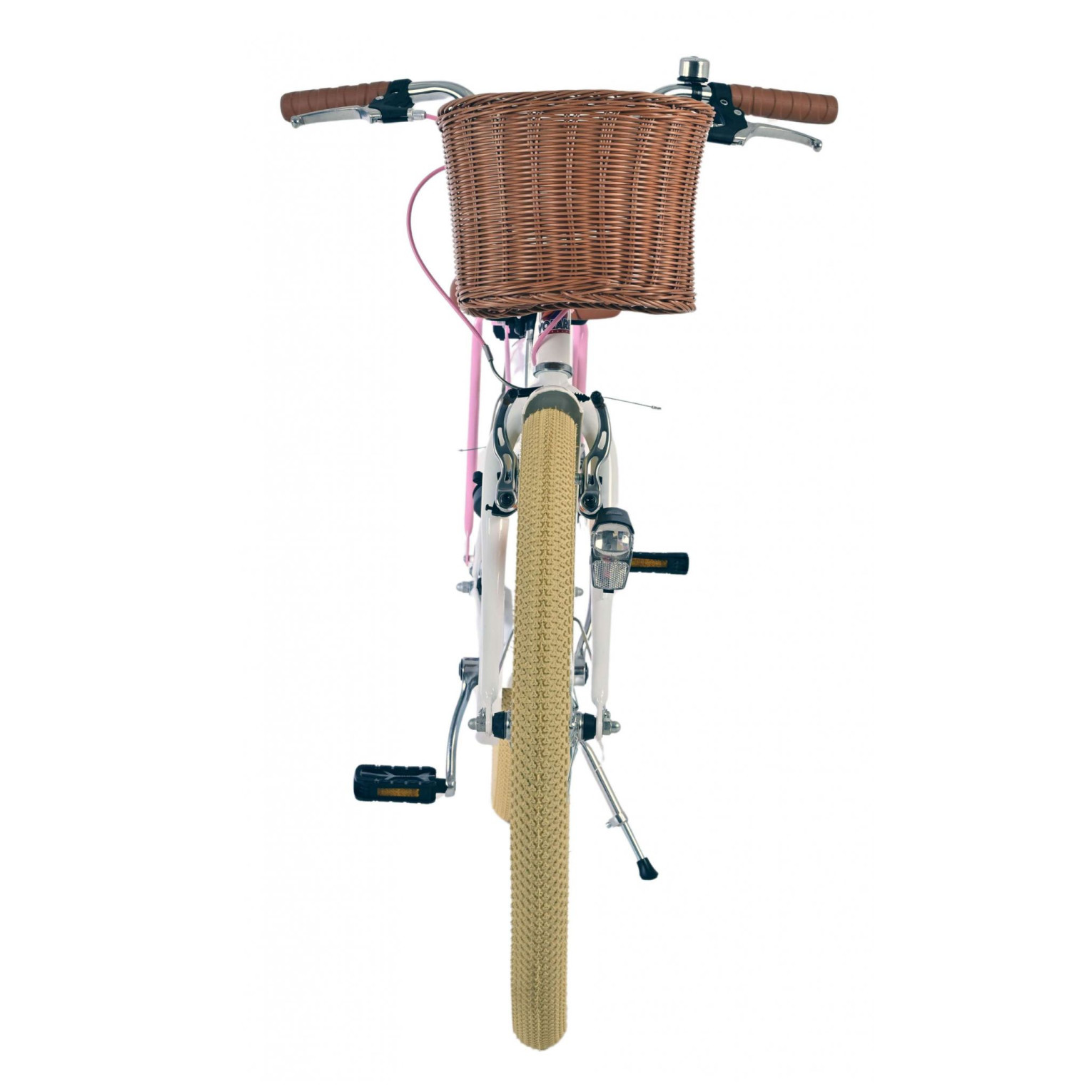 Volare Blossom Fiets - 24 inch - Wit - Twee handremmen