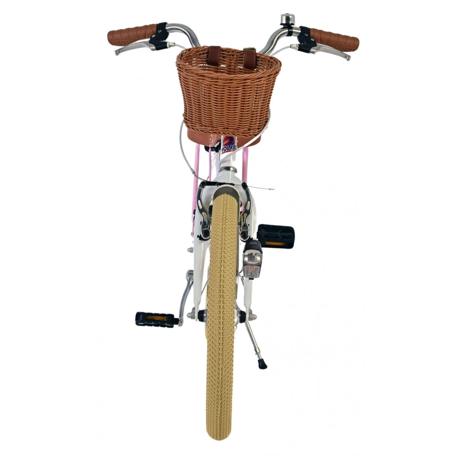 Volare Blossom Fiets - 20 inch - Wit - Twee handremmen