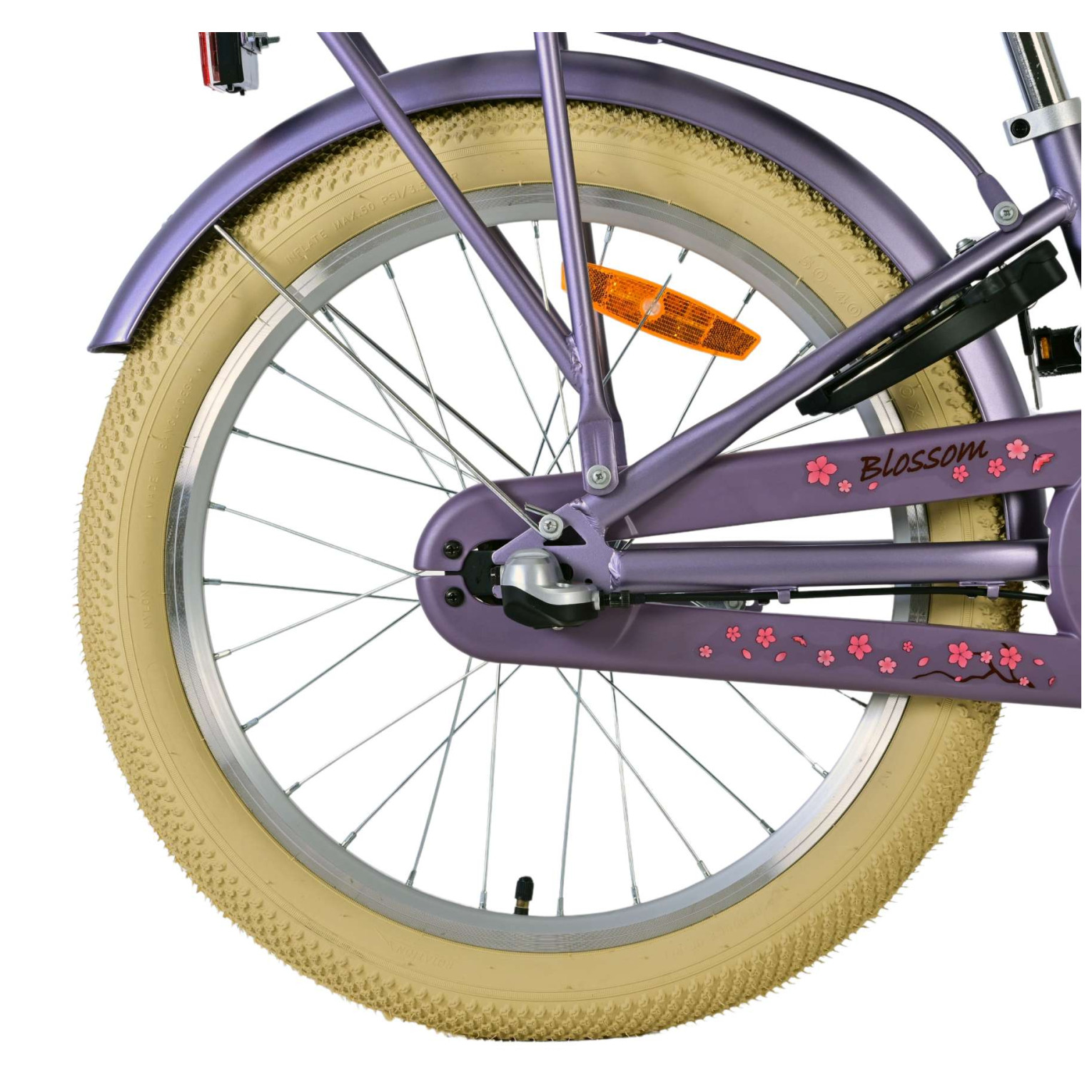 Volare Blossom Fiets - 20 inch - Paars - Nexus
