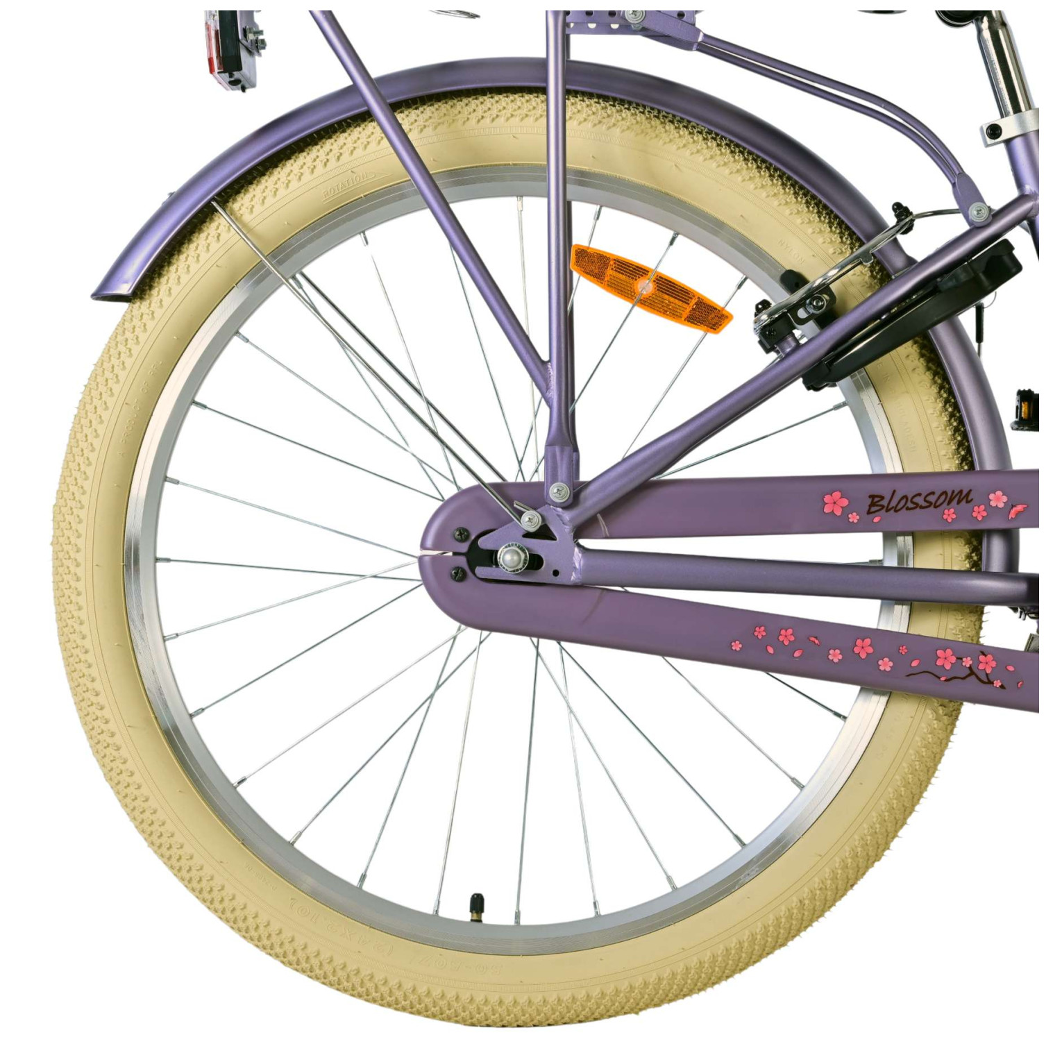 Volare Blossom Fiets - 24 inch - Paars - Twee handremmen