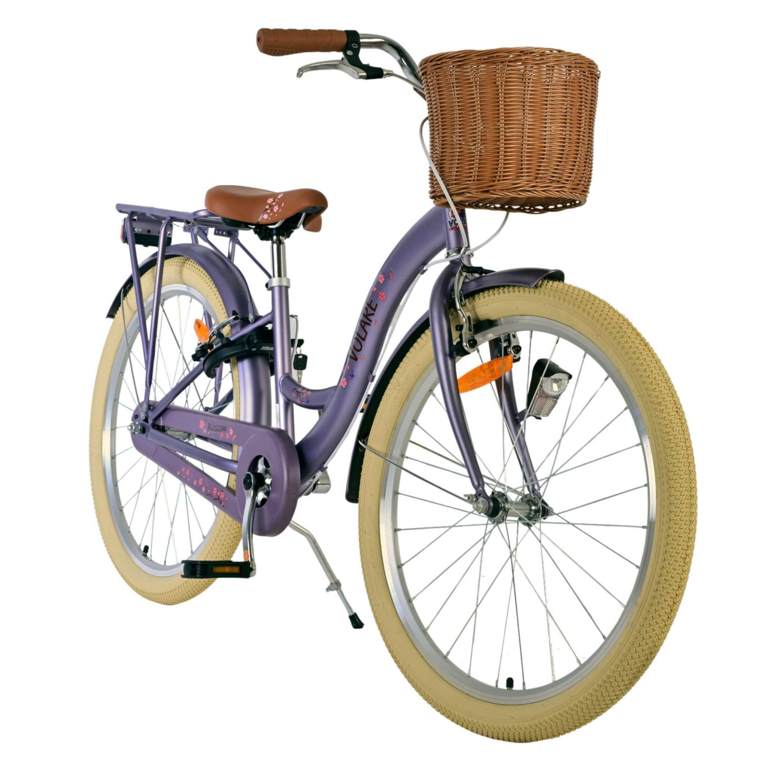 Volare Blossom Fiets - 24 inch - Paars - Twee handremmen