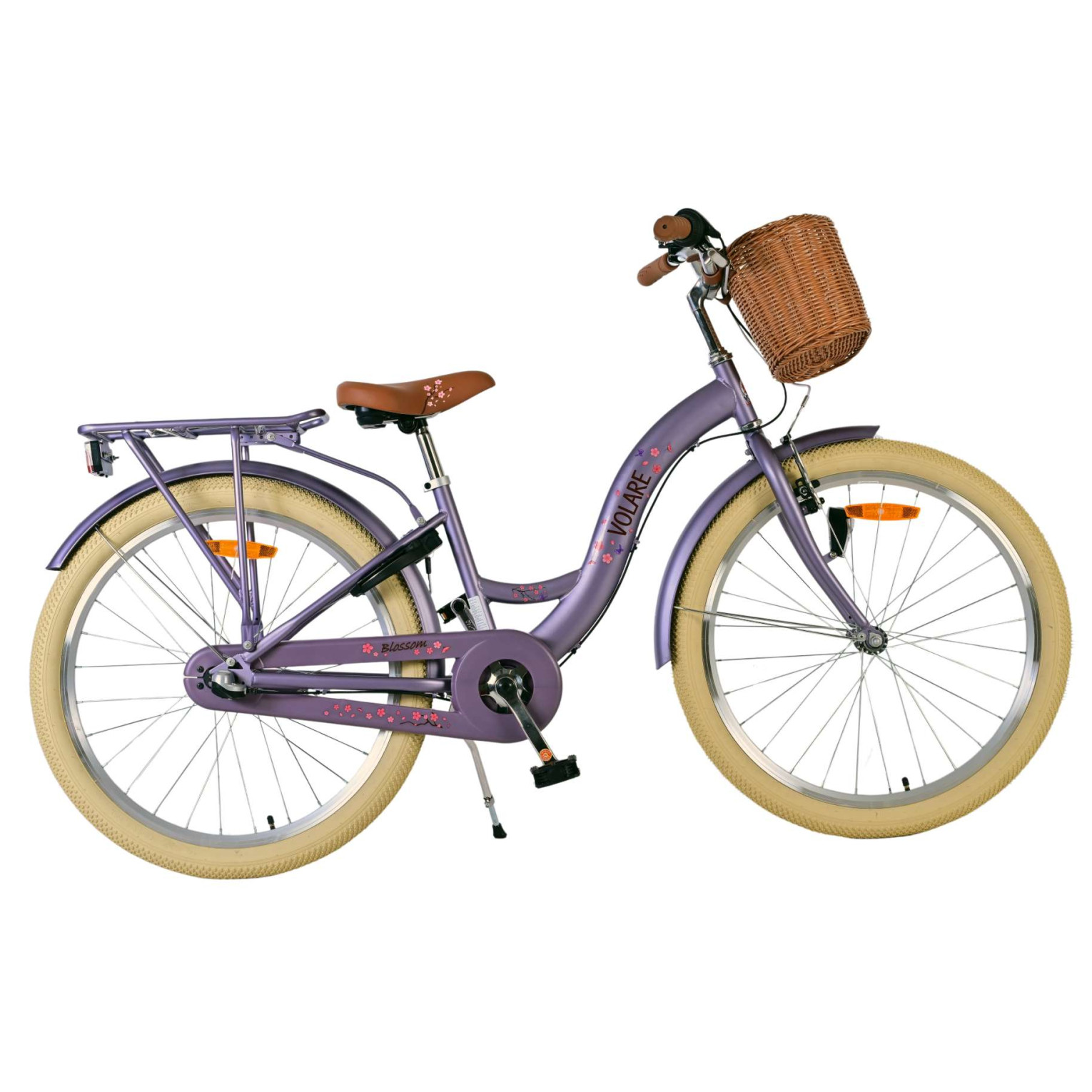 Volare Blossom Fiets - 24 inch - Paars - 3 Versnellingen