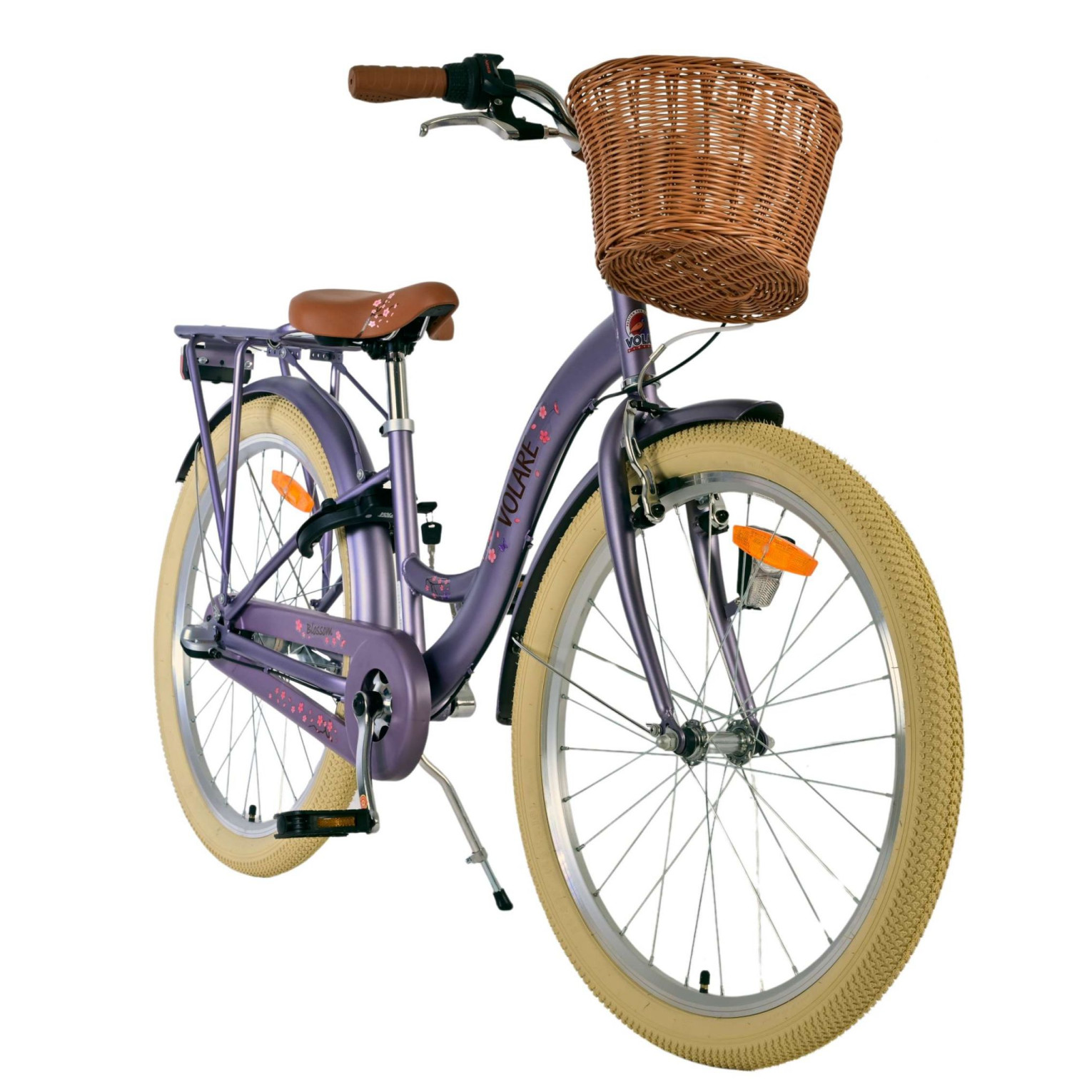 Volare Blossom Fiets - 24 inch - Paars - 3 Versnellingen