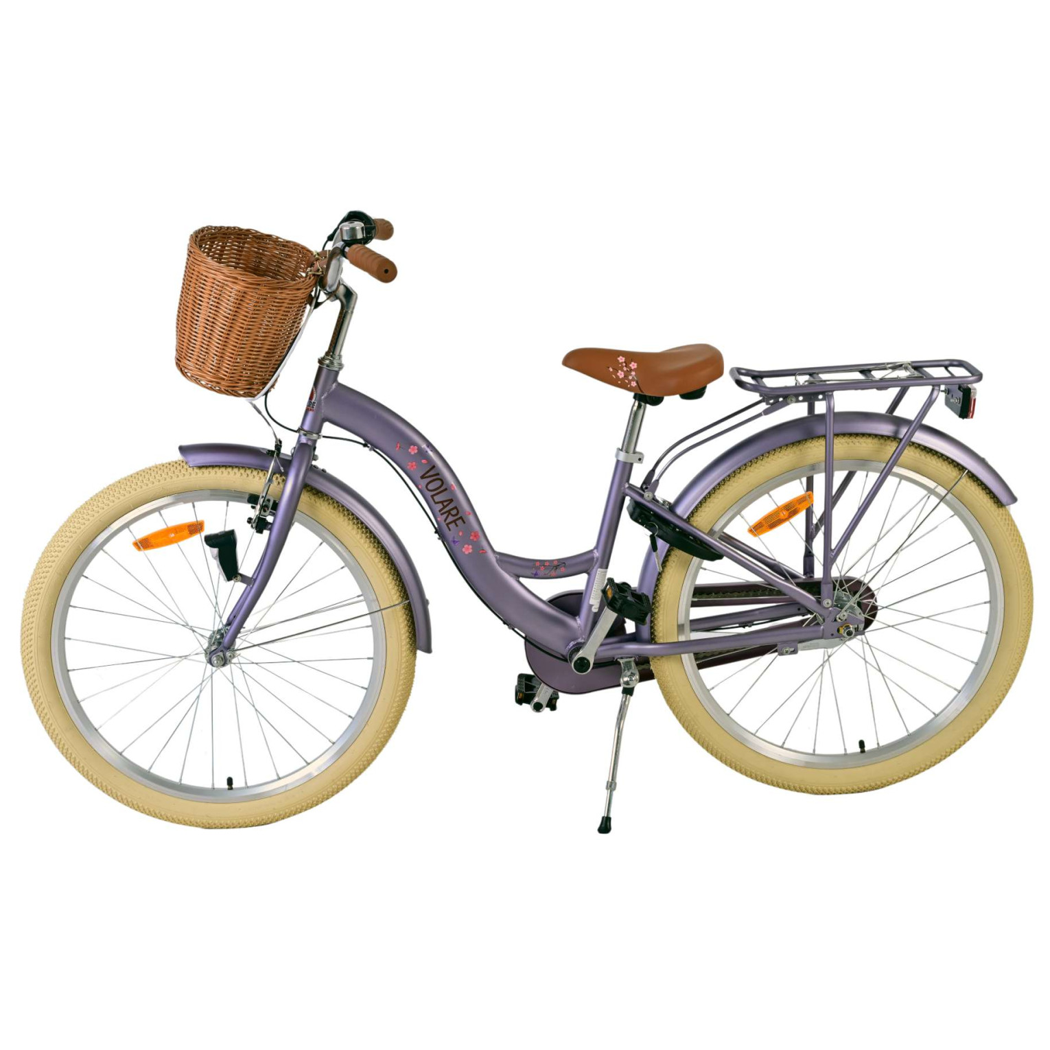 Volare Blossom Fiets - 24 inch - Paars - 3 Versnellingen
