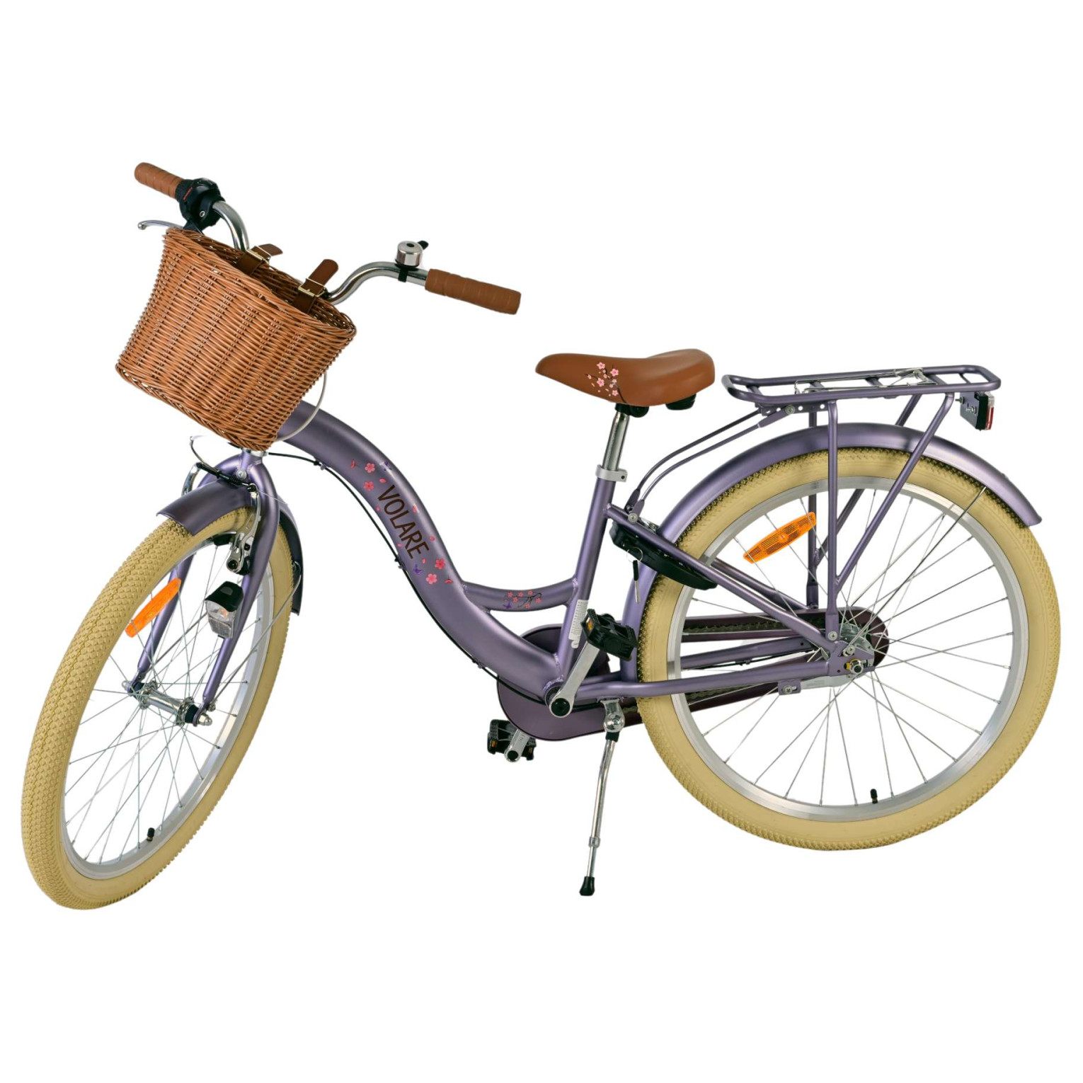 Volare Blossom Fiets - 24 inch - Paars - 3 Versnellingen