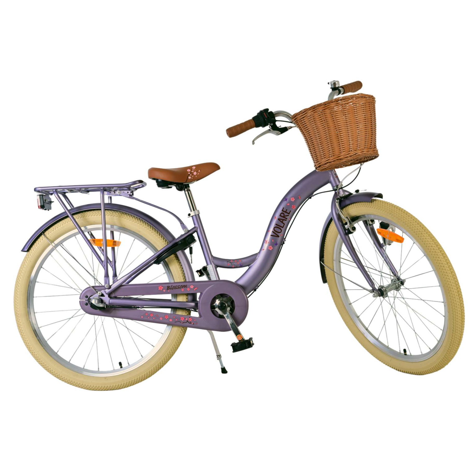 Volare Blossom Fiets - 24 inch - Paars - 3 Versnellingen