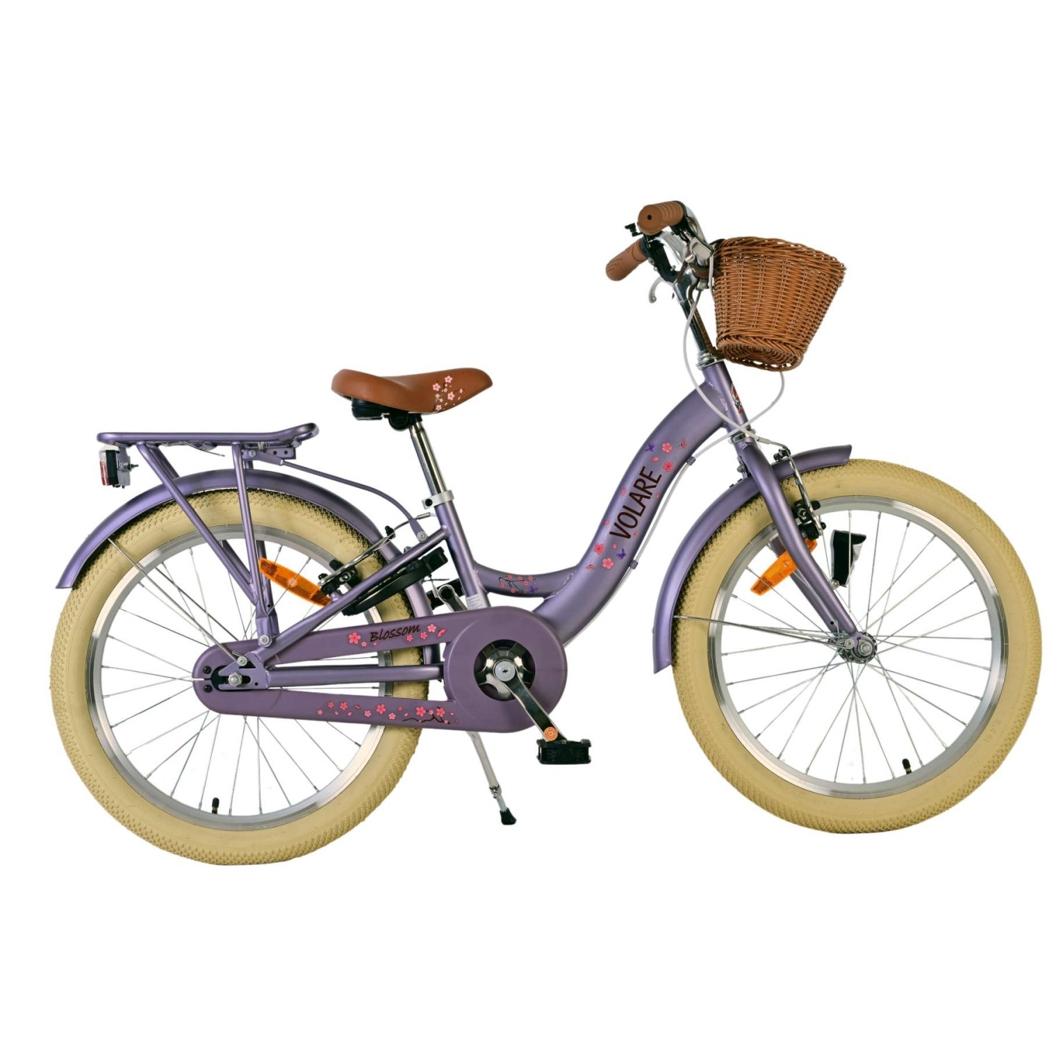 Volare Blossom Fiets - 20 inch - Paars - Twee handremmen