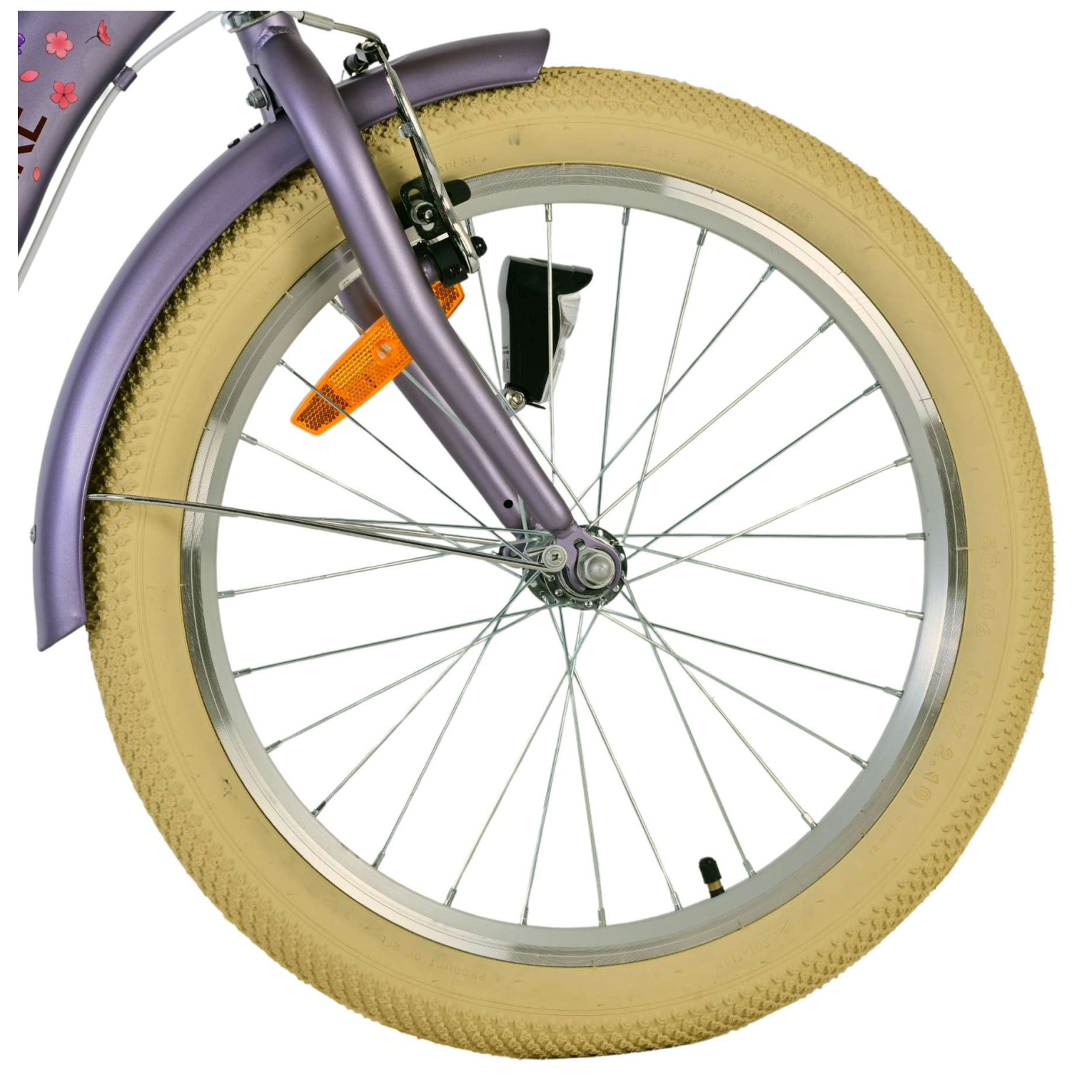 Volare Blossom Fiets - 20 inch - Paars - Twee handremmen