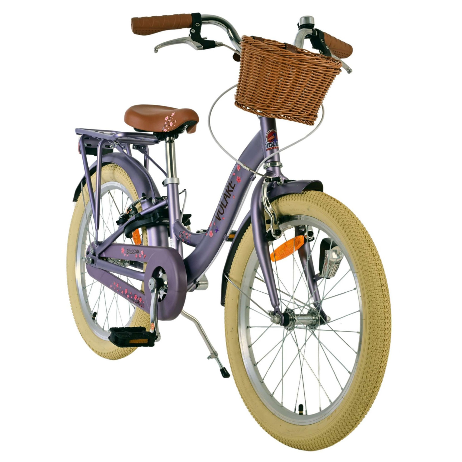 Volare Blossom Fiets - 20 inch - Paars - Twee handremmen