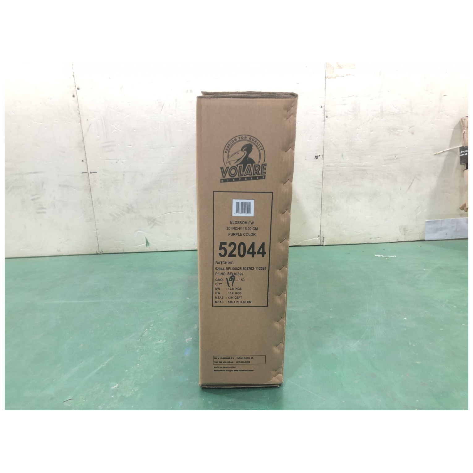 Volare Blossom Fiets - 20 inch - Paars - Twee handremmen