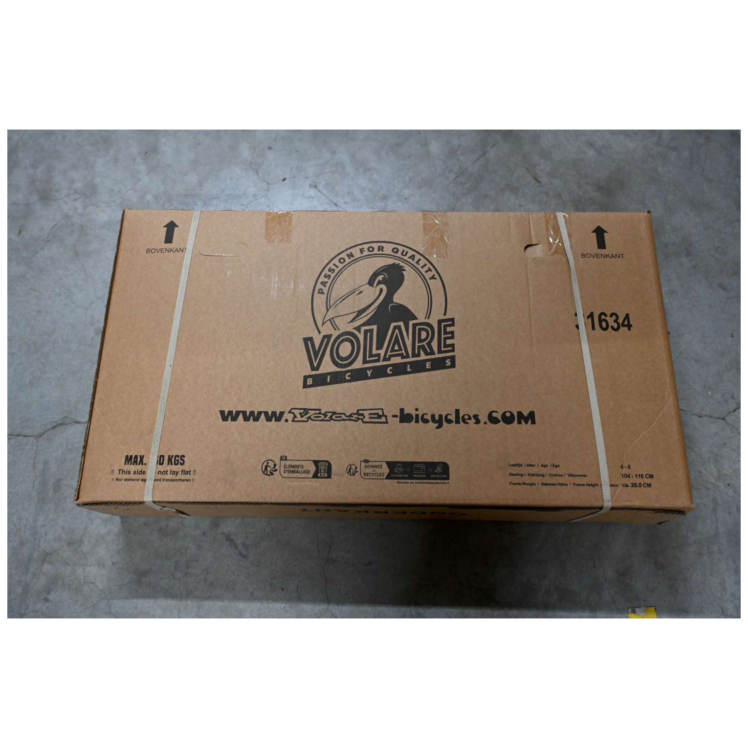 Volare Ashley Fiets - 16 inch - Roze/Rood