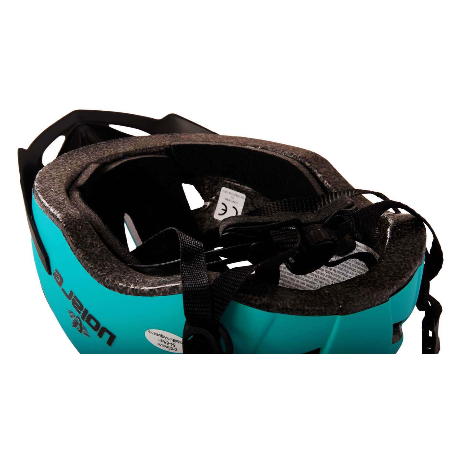 Casque de vélo adulte vert mat avec LED 54-58 cm