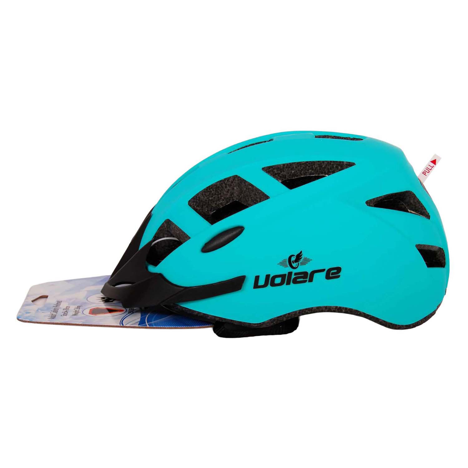 Casque de vélo adulte vert mat avec LED 54-58 cm