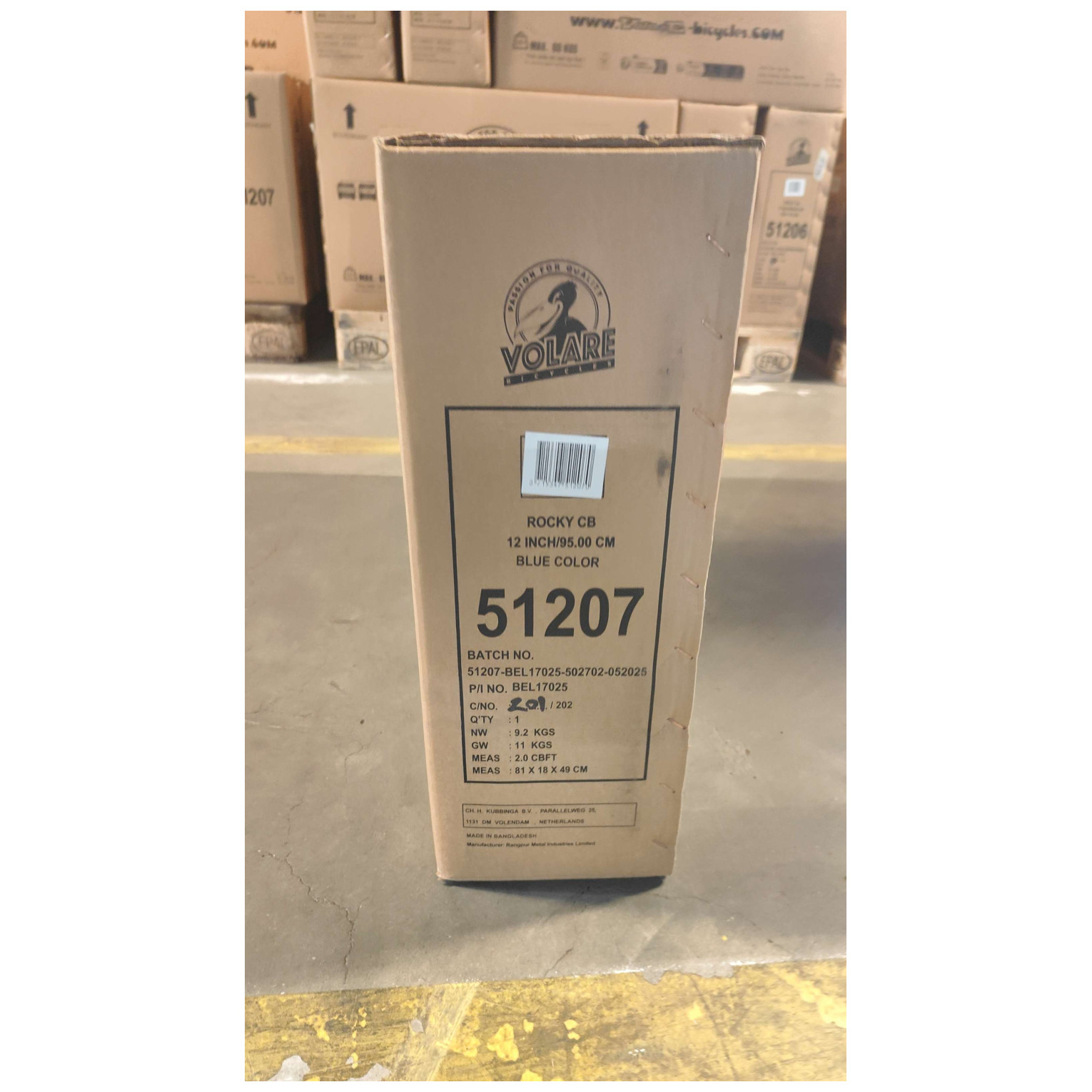 Volare Rocky Fiets - 12 inch - Blauw