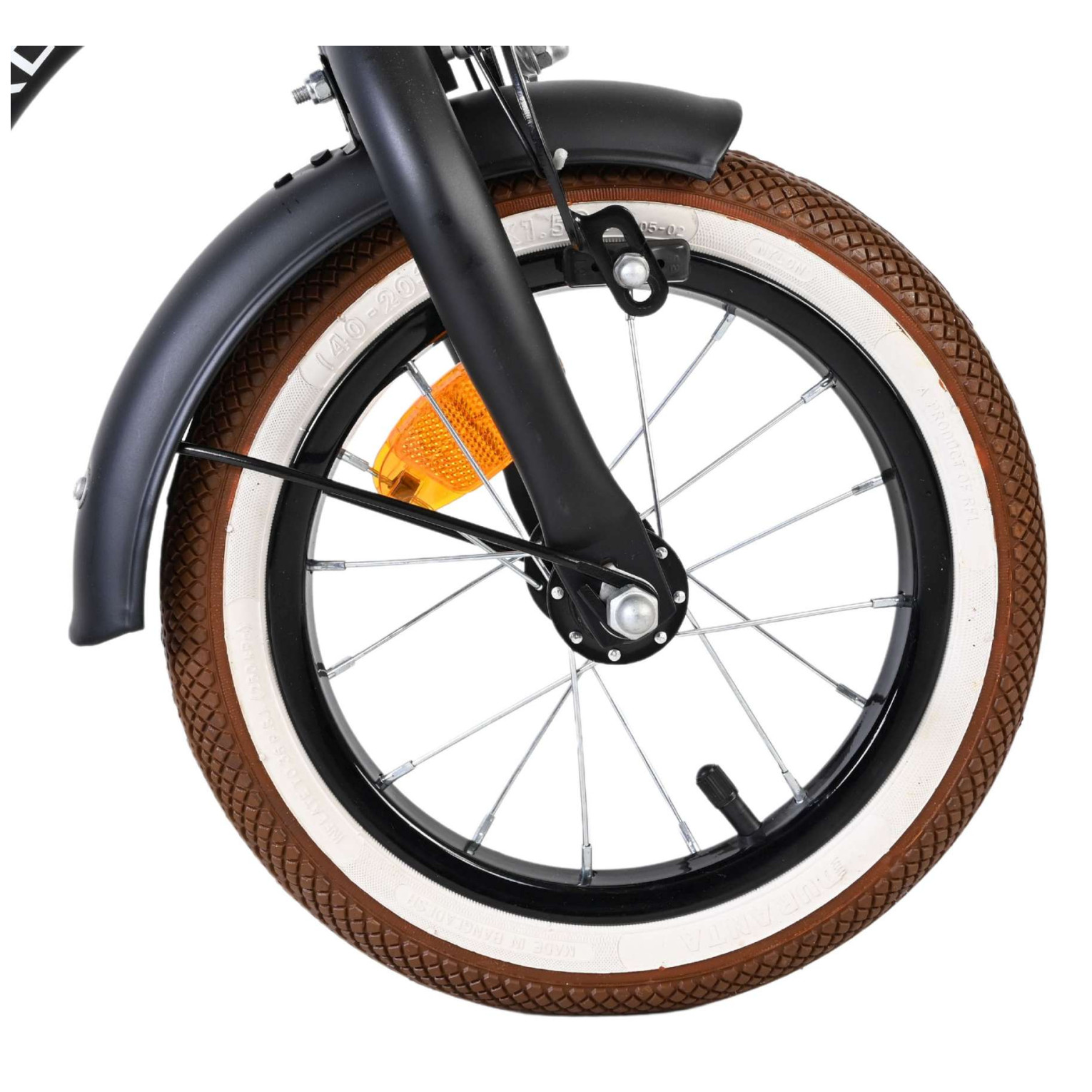 Volare Black Cruiser Fiets - 12 inch - Zwart