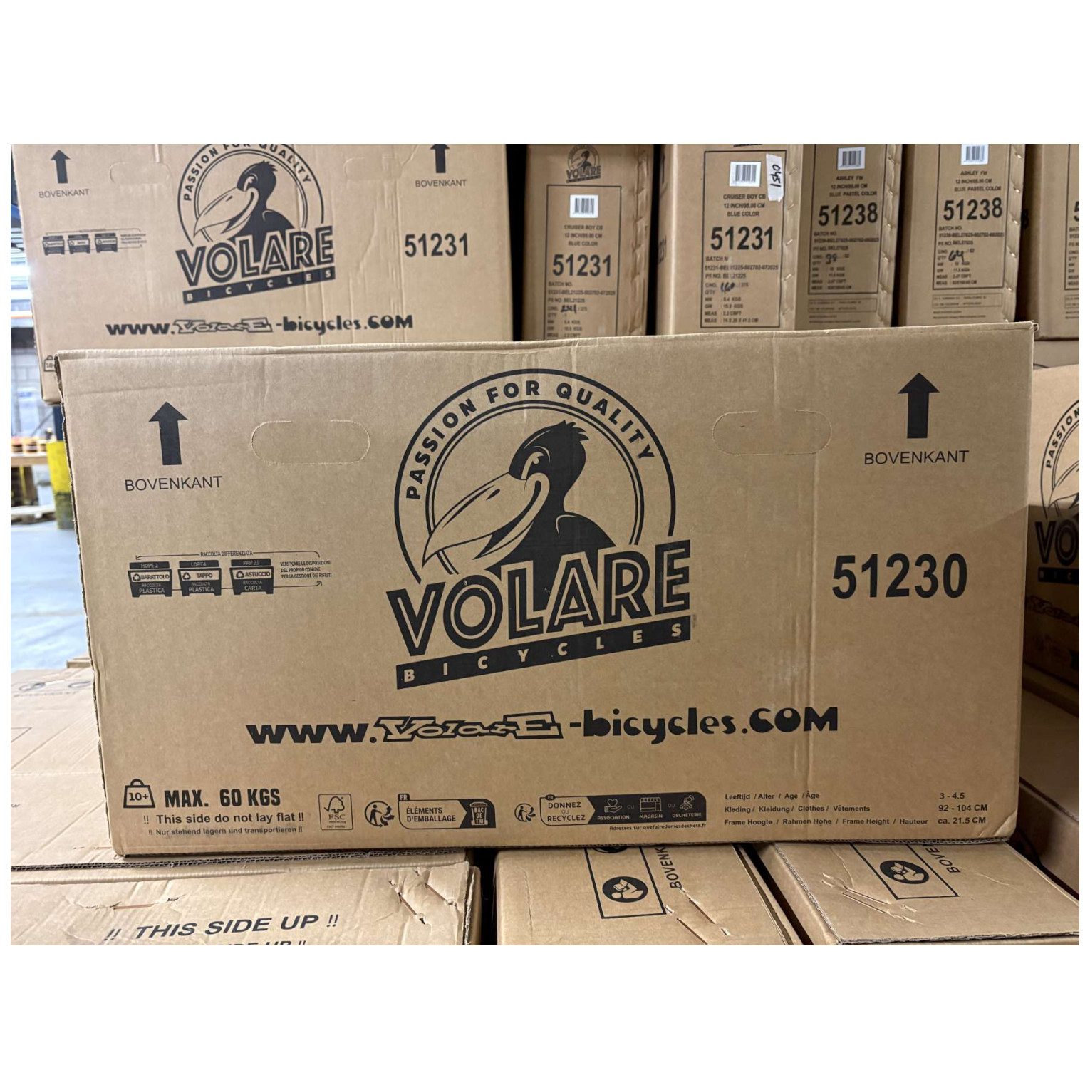 Volare Black Cruiser Fiets - 12 inch - Zwart