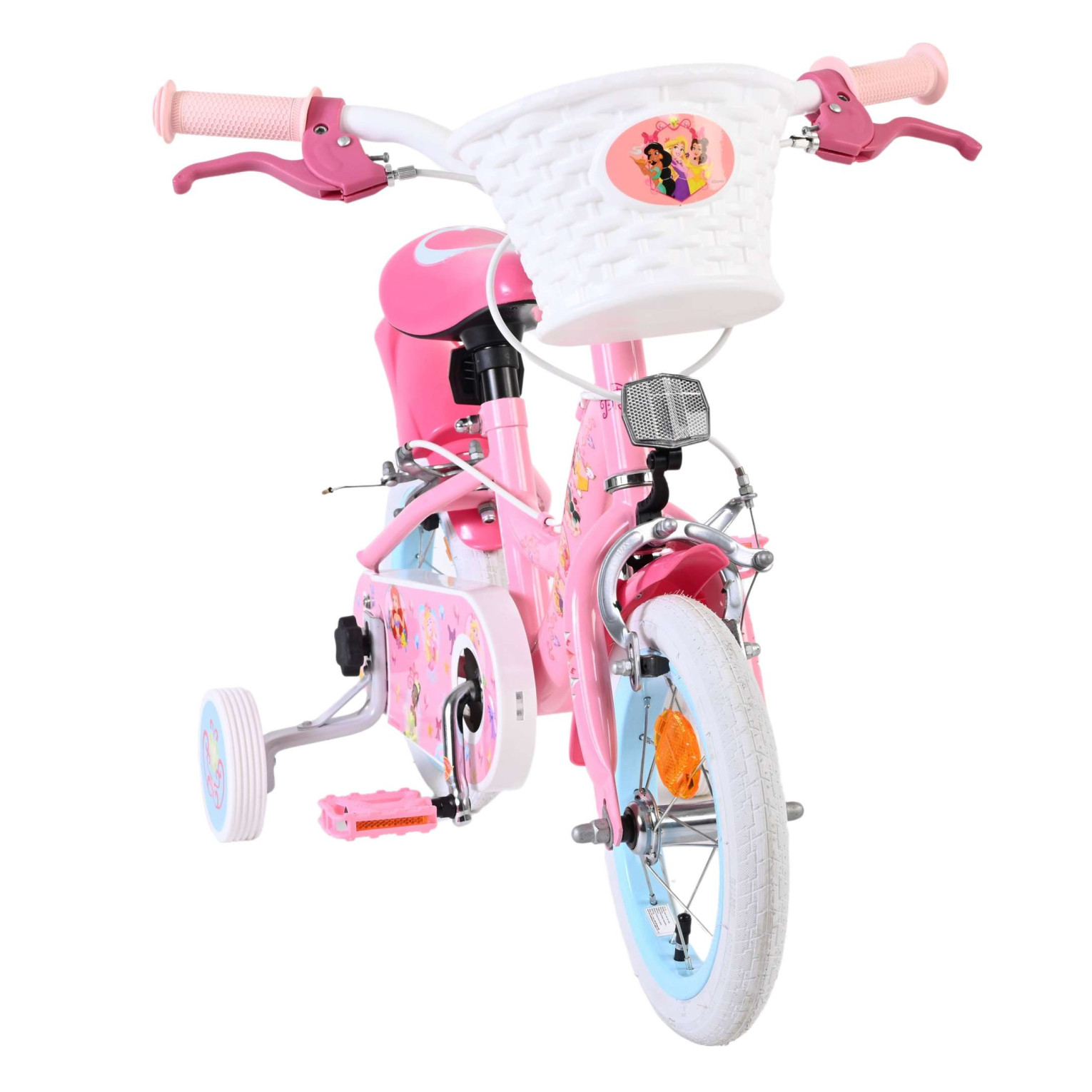 Disney Princess Fiets - 12 inch - Roze - Twee Handremmen