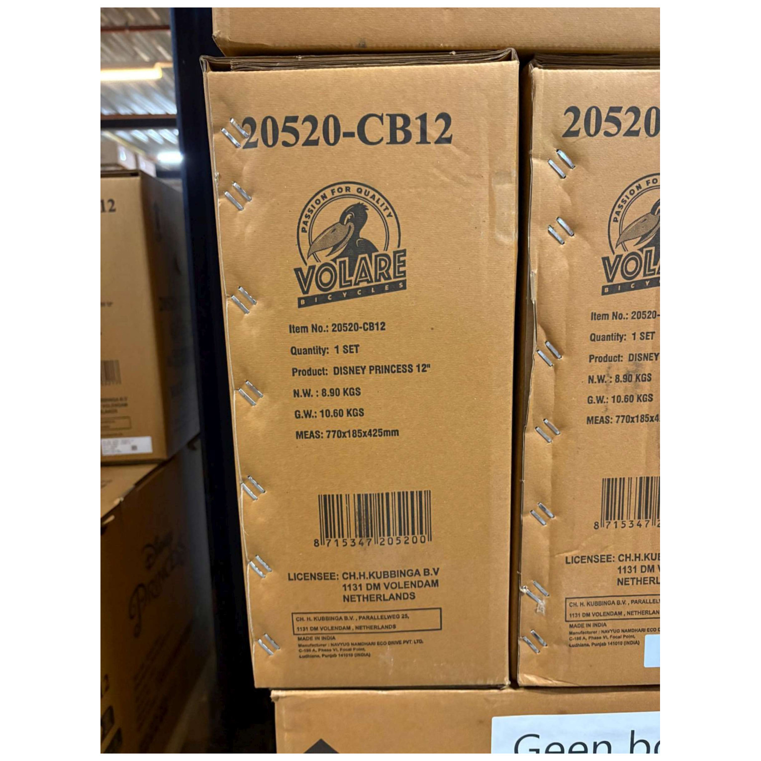 Disney Princess Fiets - 12 inch - Roze