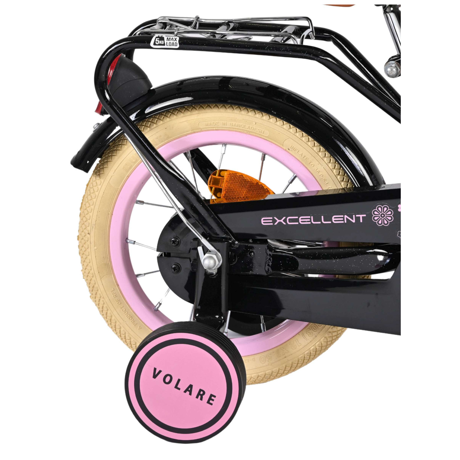 Volare Excellent Fiets - 12 inch - Zwart