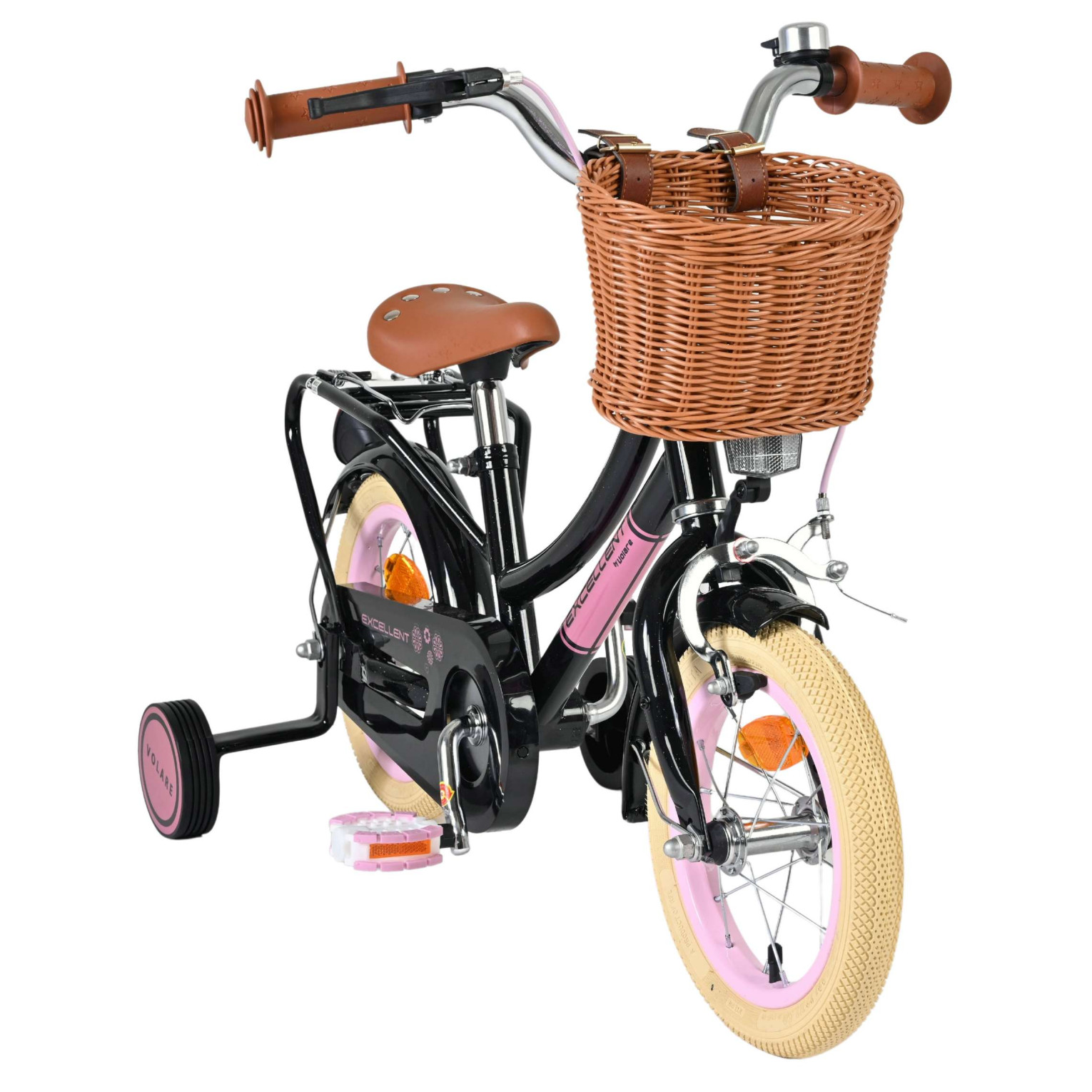 Volare Excellent Fiets - 12 inch - Zwart