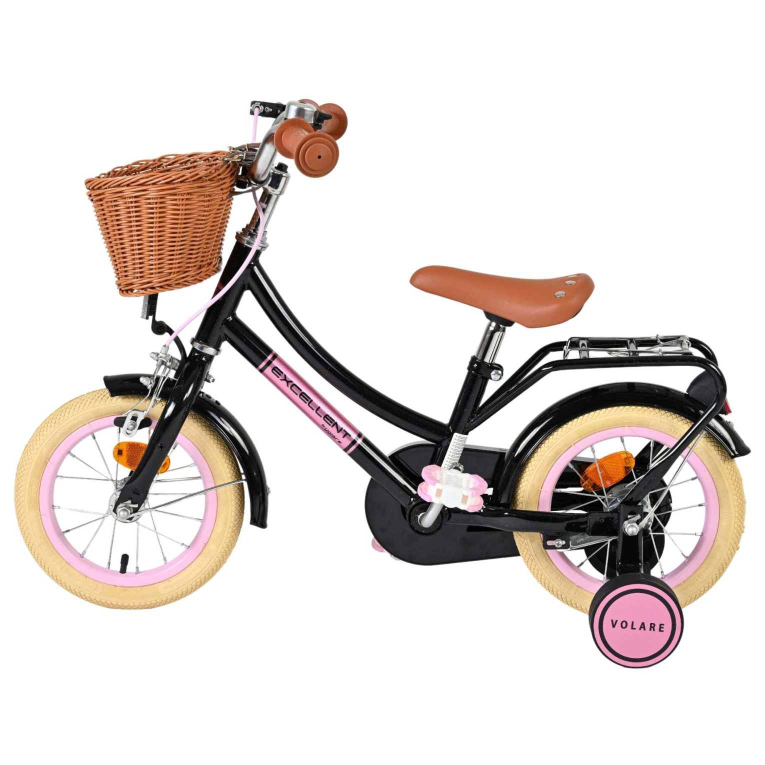 Volare Excellent Fiets - 12 inch - Zwart