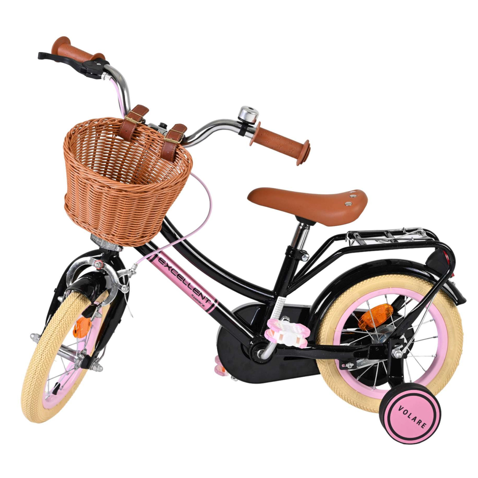 Volare Excellent Fiets - 12 inch - Zwart