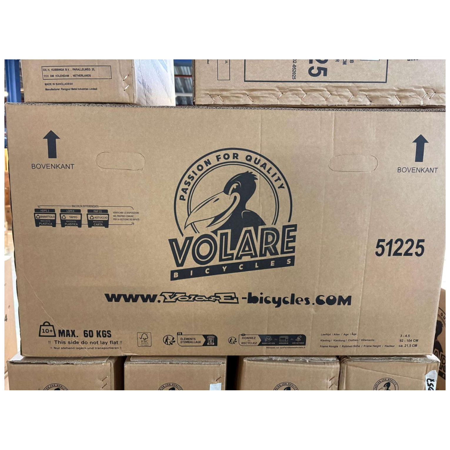 Volare Excellent Fiets - 12 inch - Groen