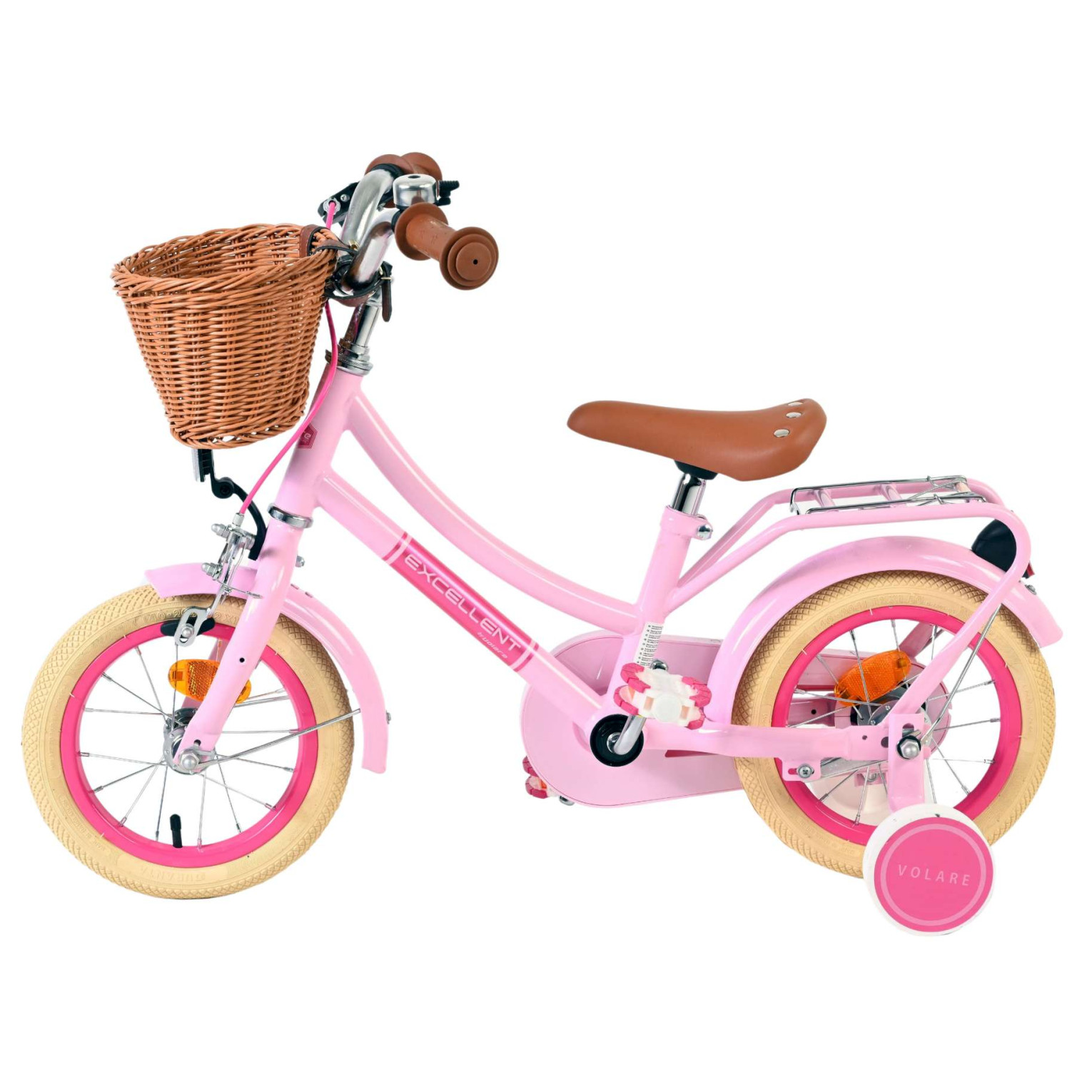 Volare Excellent Fiets - 12 inch - Roze
