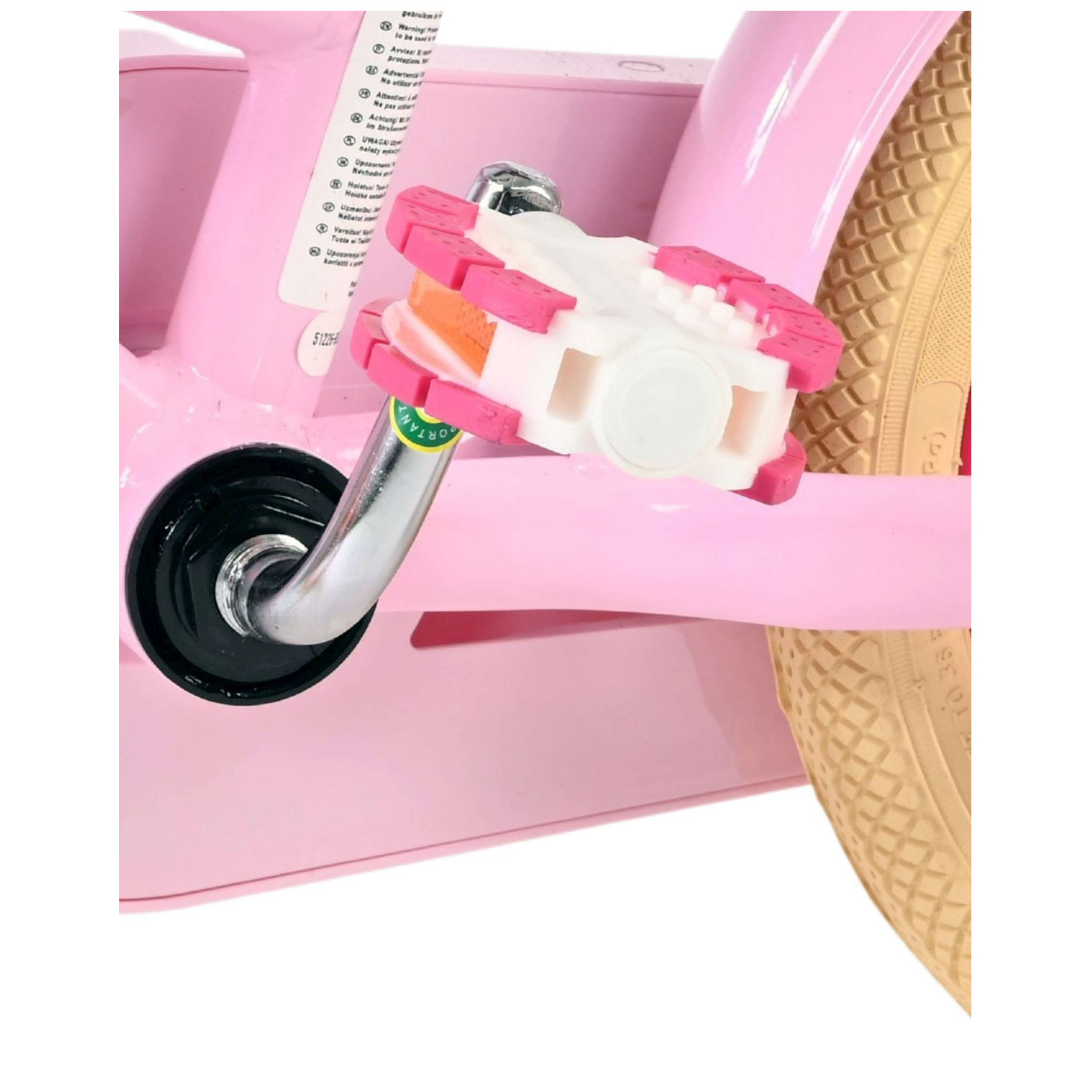 Volare Excellent Fiets - 12 inch - Roze