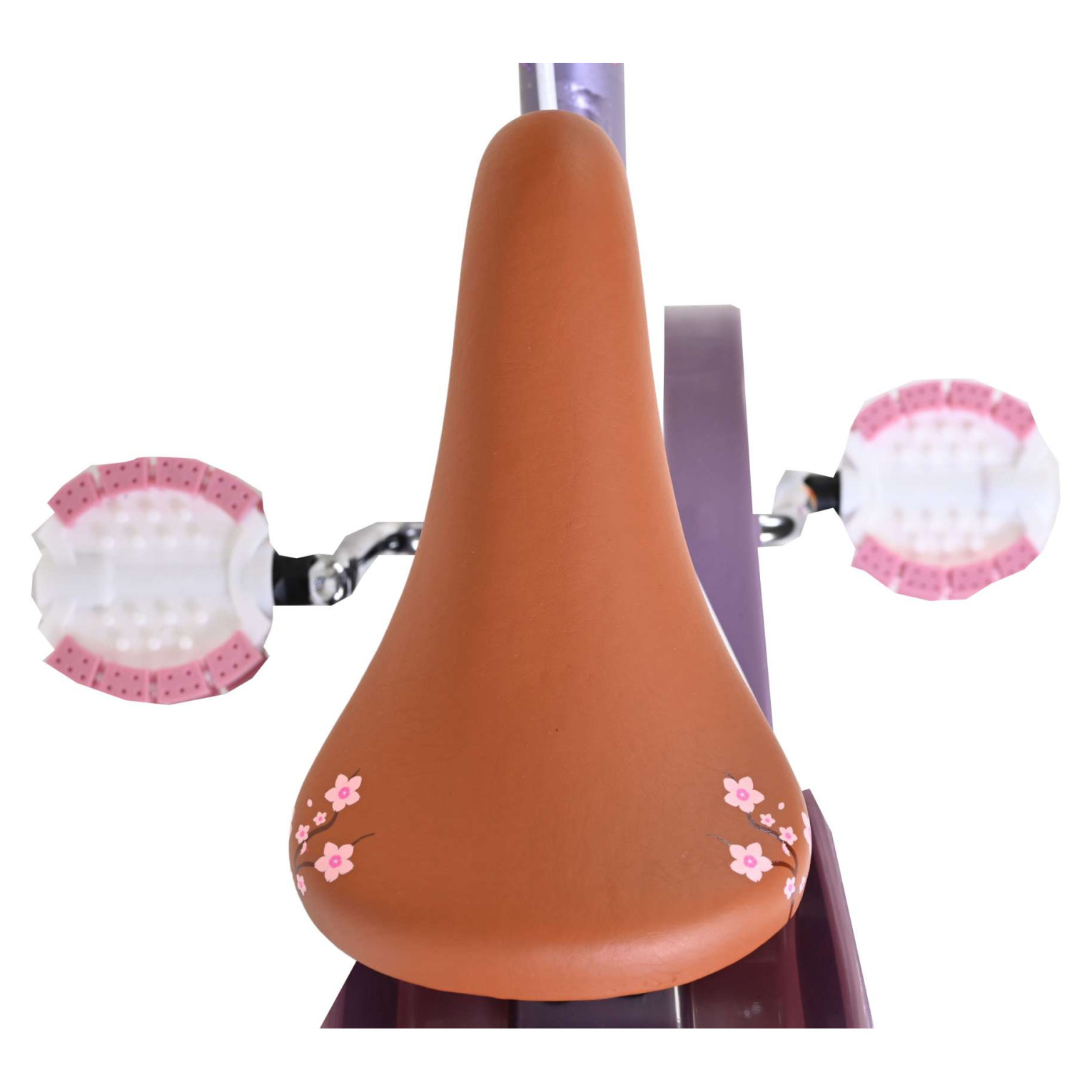 Volare Blossom Fiets - 12 inch - Paars - Twee handremmen