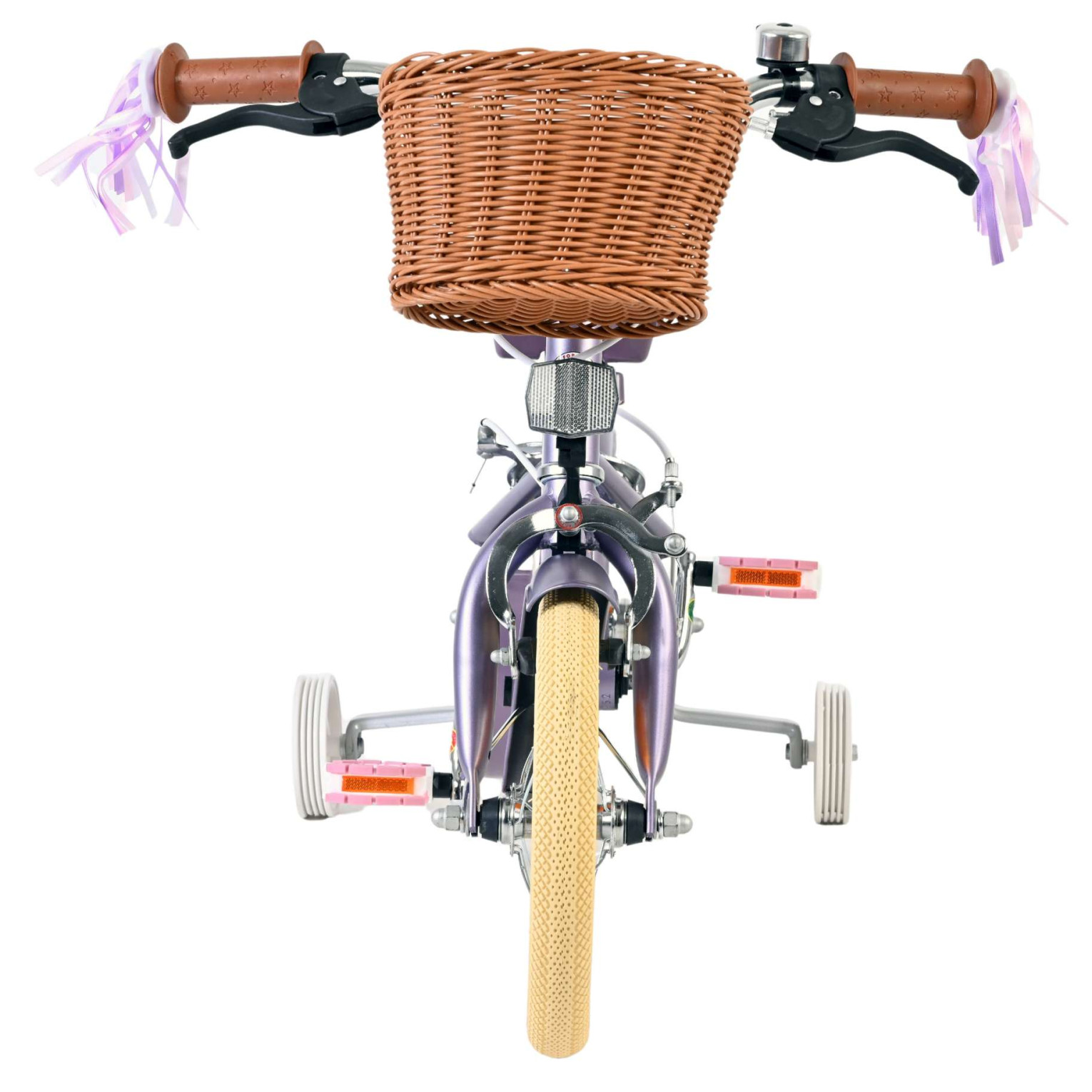 Volare Blossom Fiets - 12 inch - Paars - Twee handremmen
