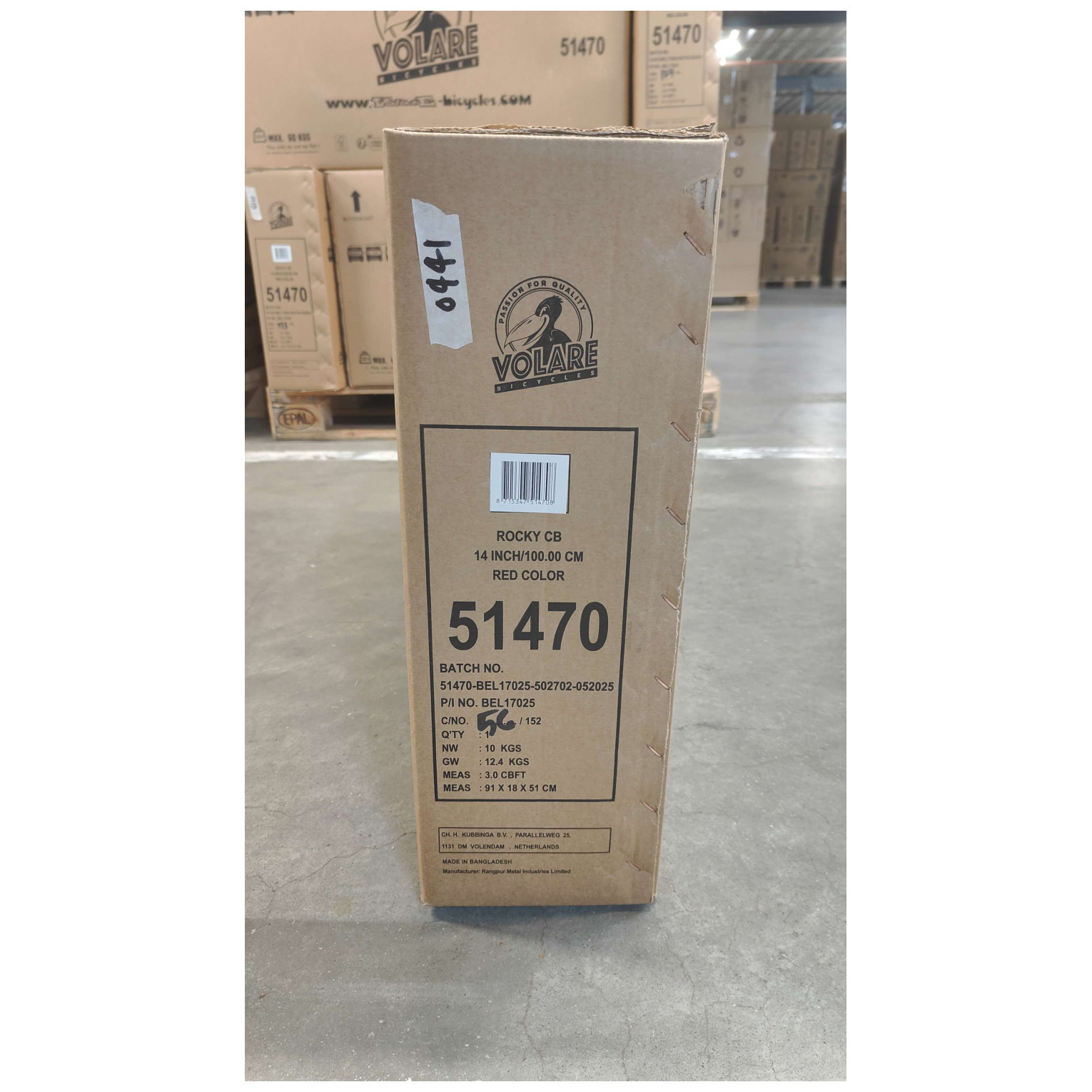 Volare Rocky Fiets - 14 inch - Rood