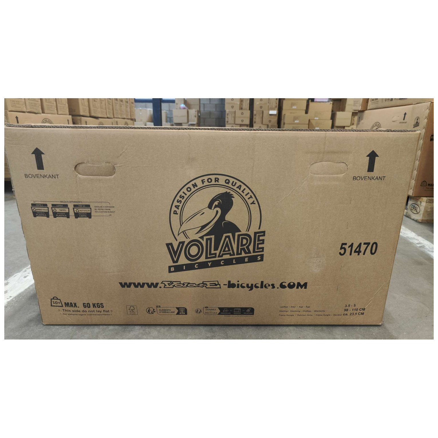 Volare Rocky Fiets - 14 inch - Rood