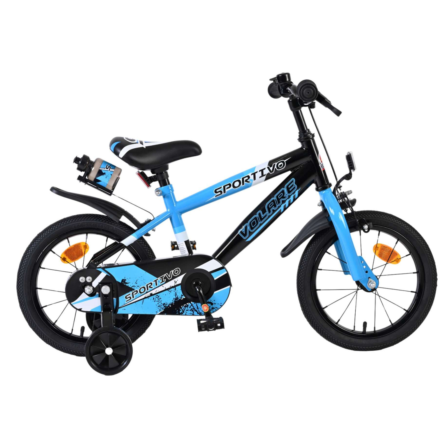 Volare Sportivo Fiets - 14 inch - Blauw Zwart