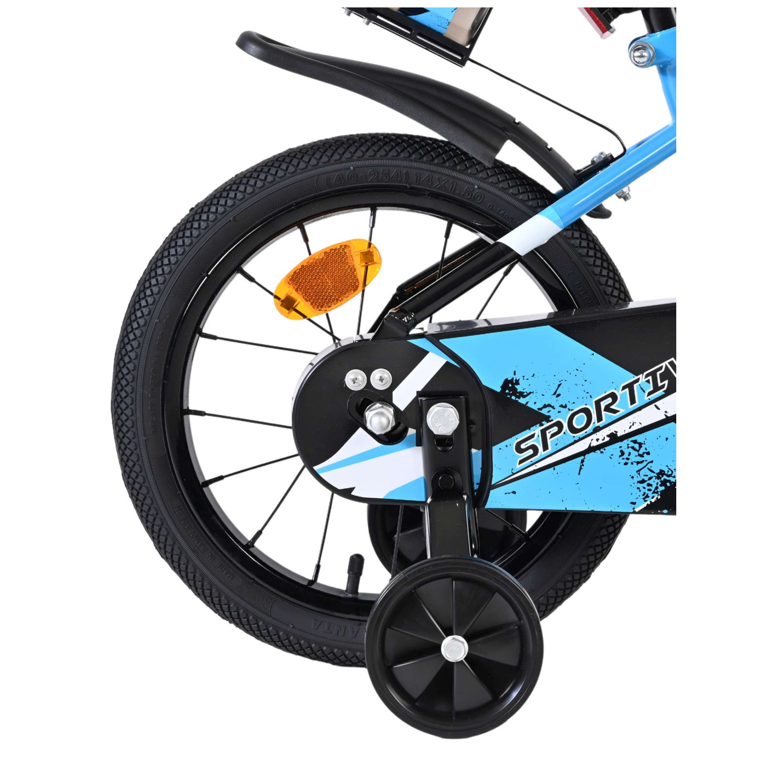 Volare Sportivo Fiets - 14 inch - Blauw Zwart