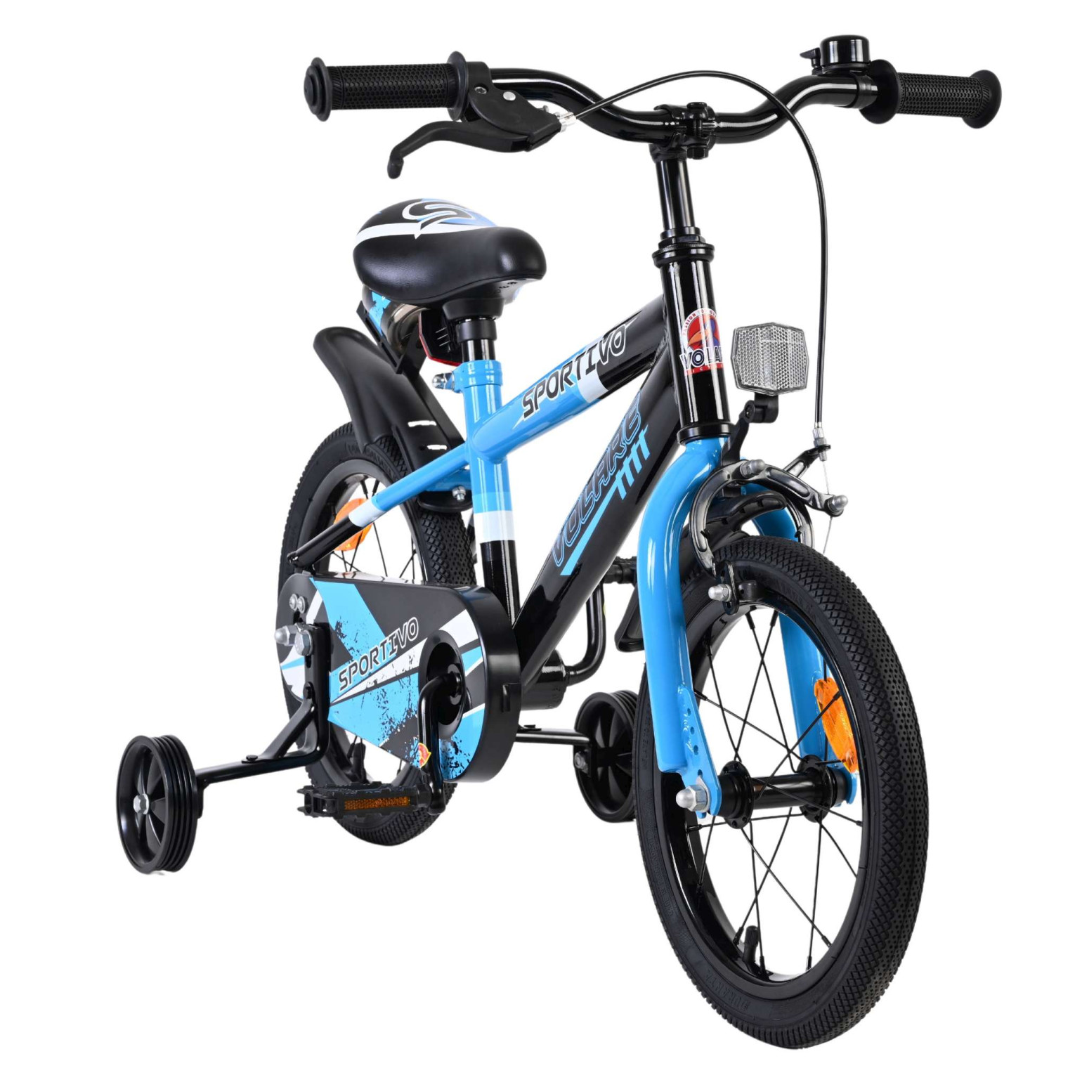 Volare Sportivo Fiets - 14 inch - Blauw Zwart