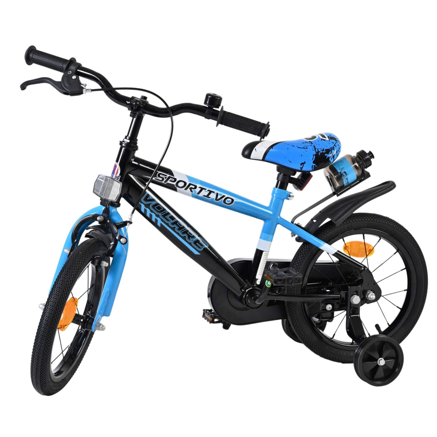 Volare Sportivo Fiets - 14 inch - Blauw Zwart
