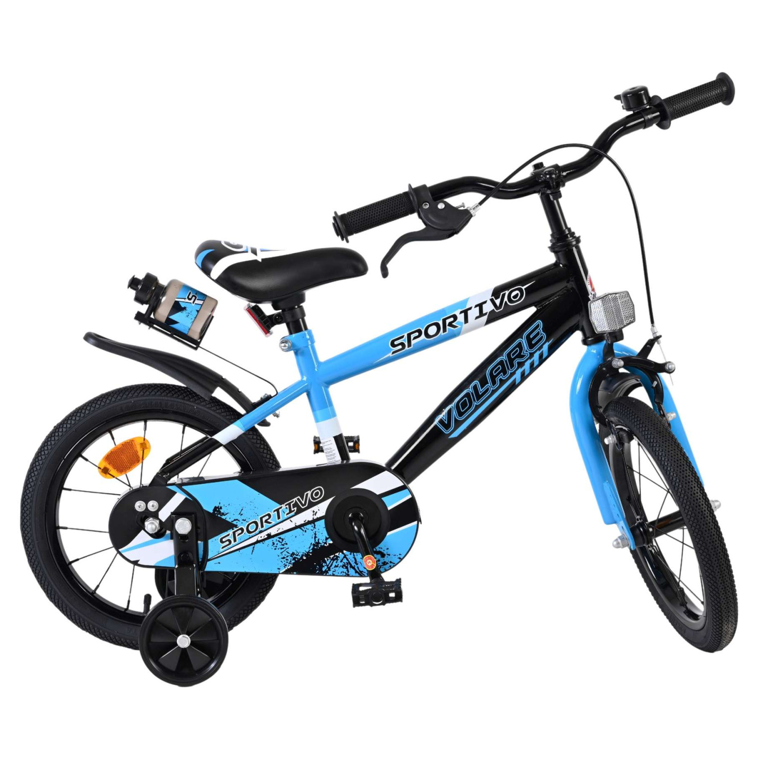 Volare Sportivo Fiets - 14 inch - Blauw Zwart