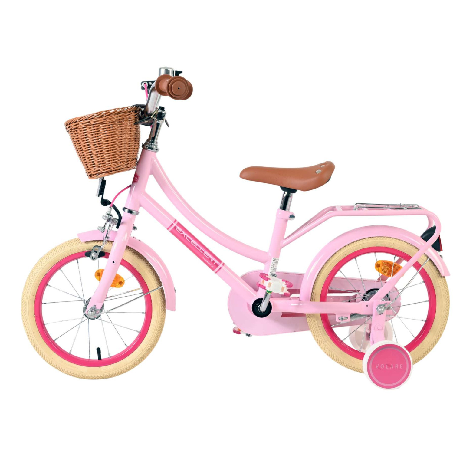 Volare Excellent Fiets - 14 inch - Roze