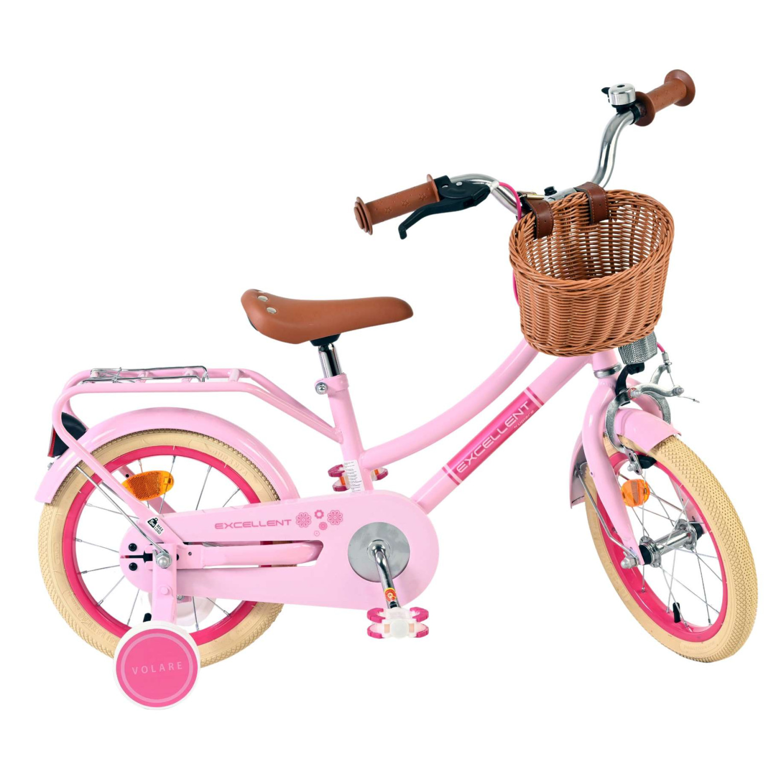 Volare Excellent Fiets - 14 inch - Roze