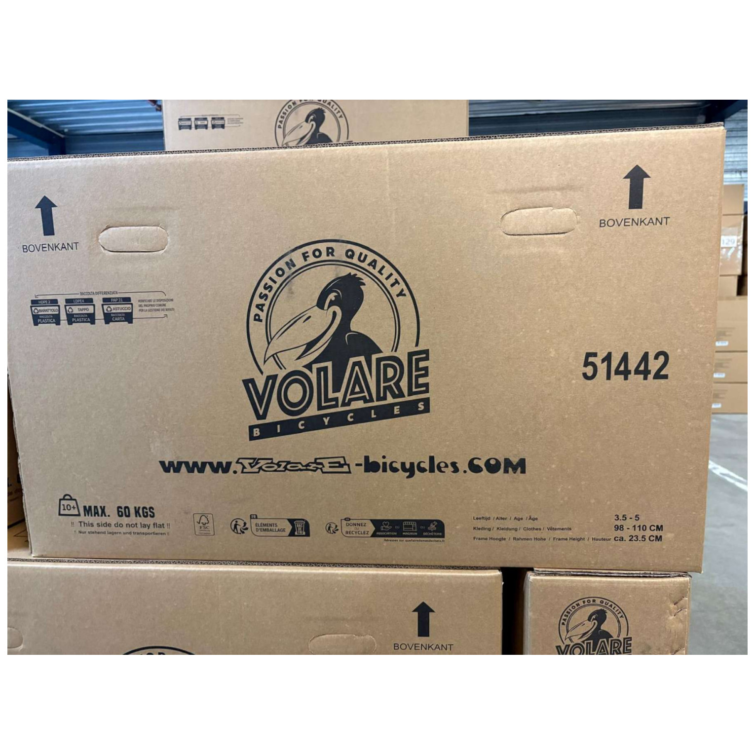 Volare Excellent Fiets - 14 inch - Roze