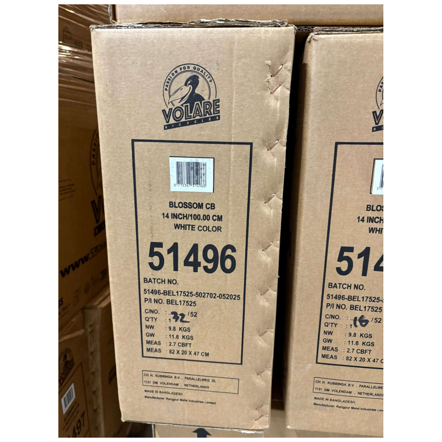 Volare Blossom Fiets - 14 inch - Wit