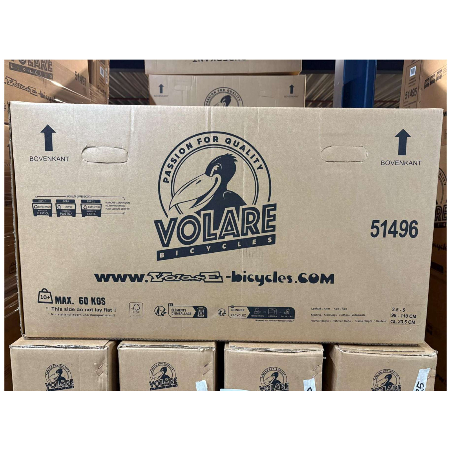 Volare Blossom Fiets - 14 inch - Wit