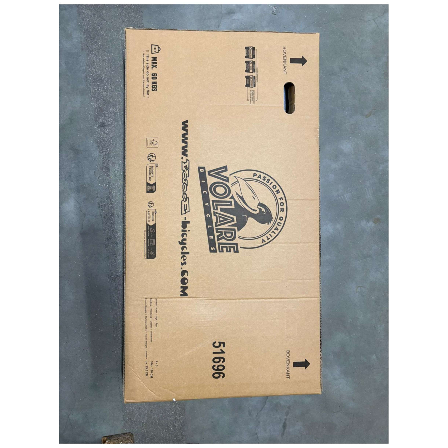 Volare Rocky Fiets - 16 inch - Grijs