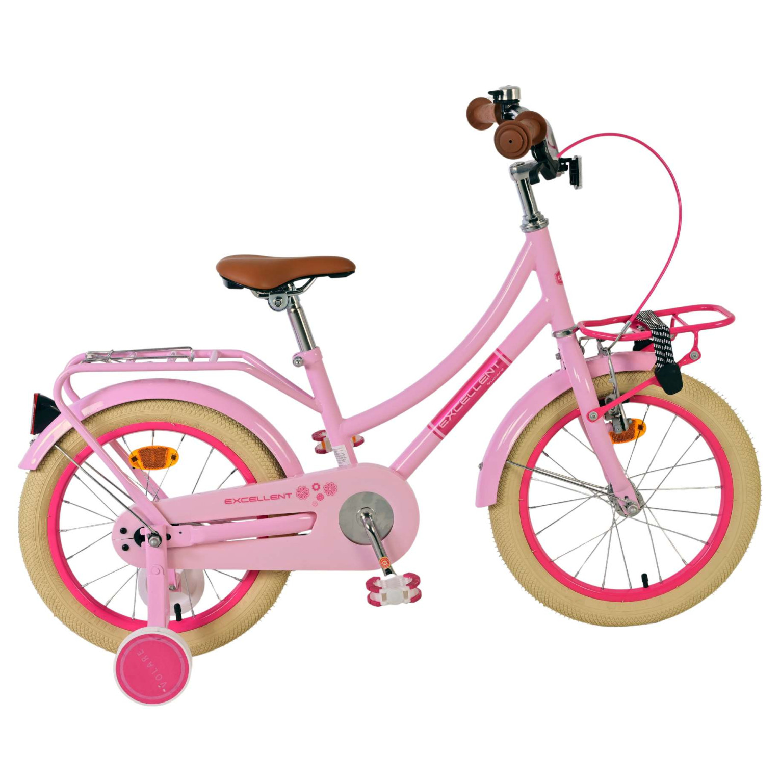 Volare Excellent Fiets - 16 inch - Roze